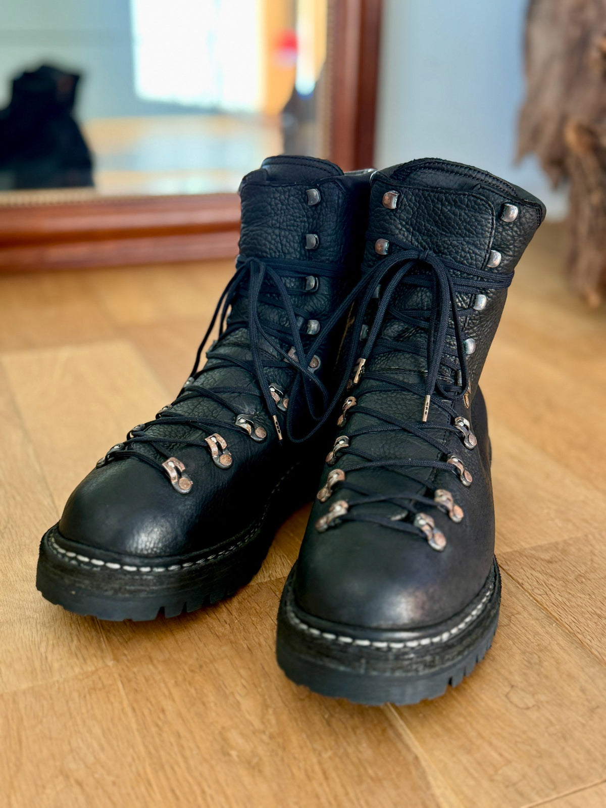 GUIDI 20 MODULATED BISON FULL GRAIN TREKKING BOOTS
