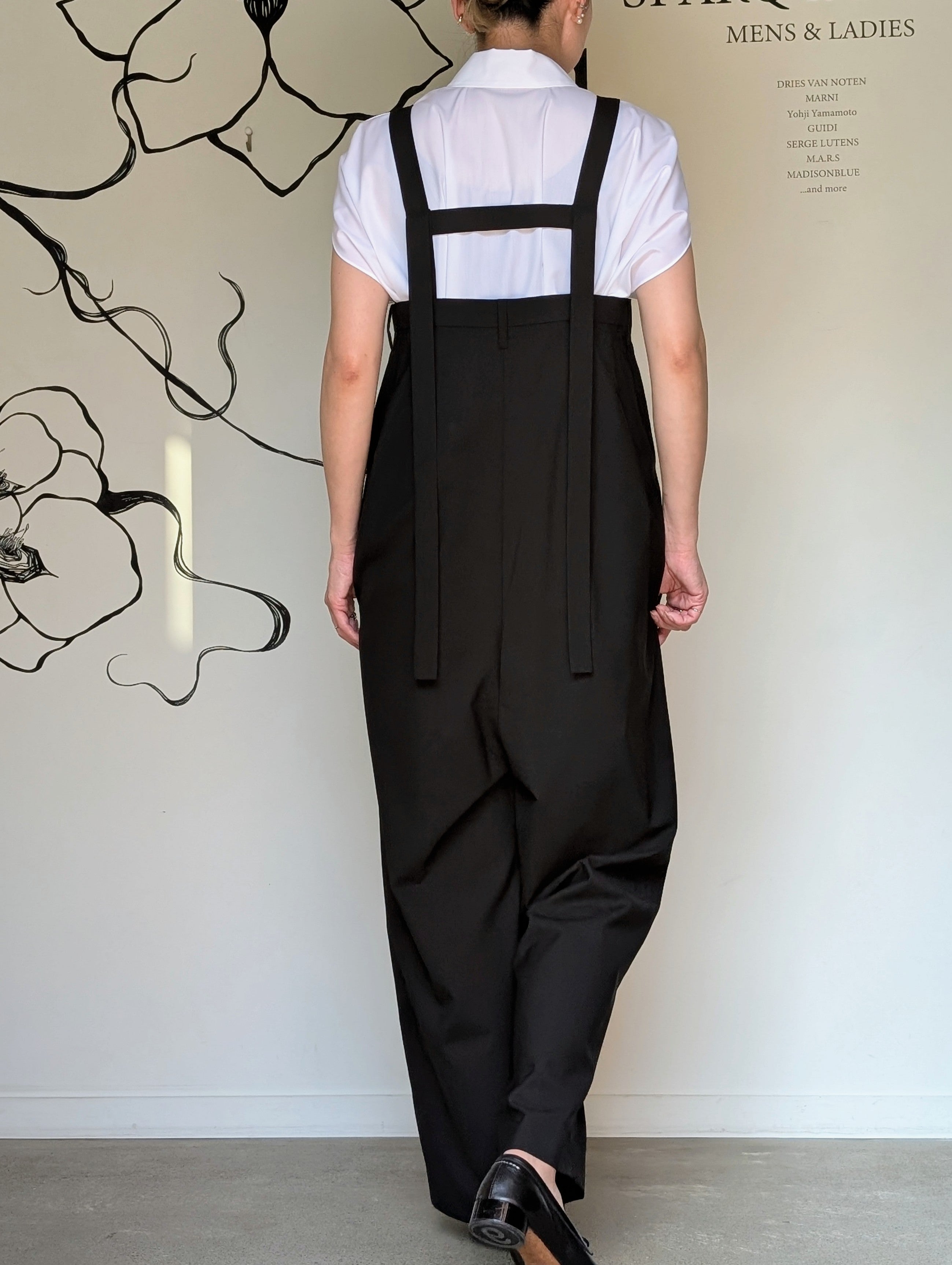 ENFOLD STRAP-TROUSERS