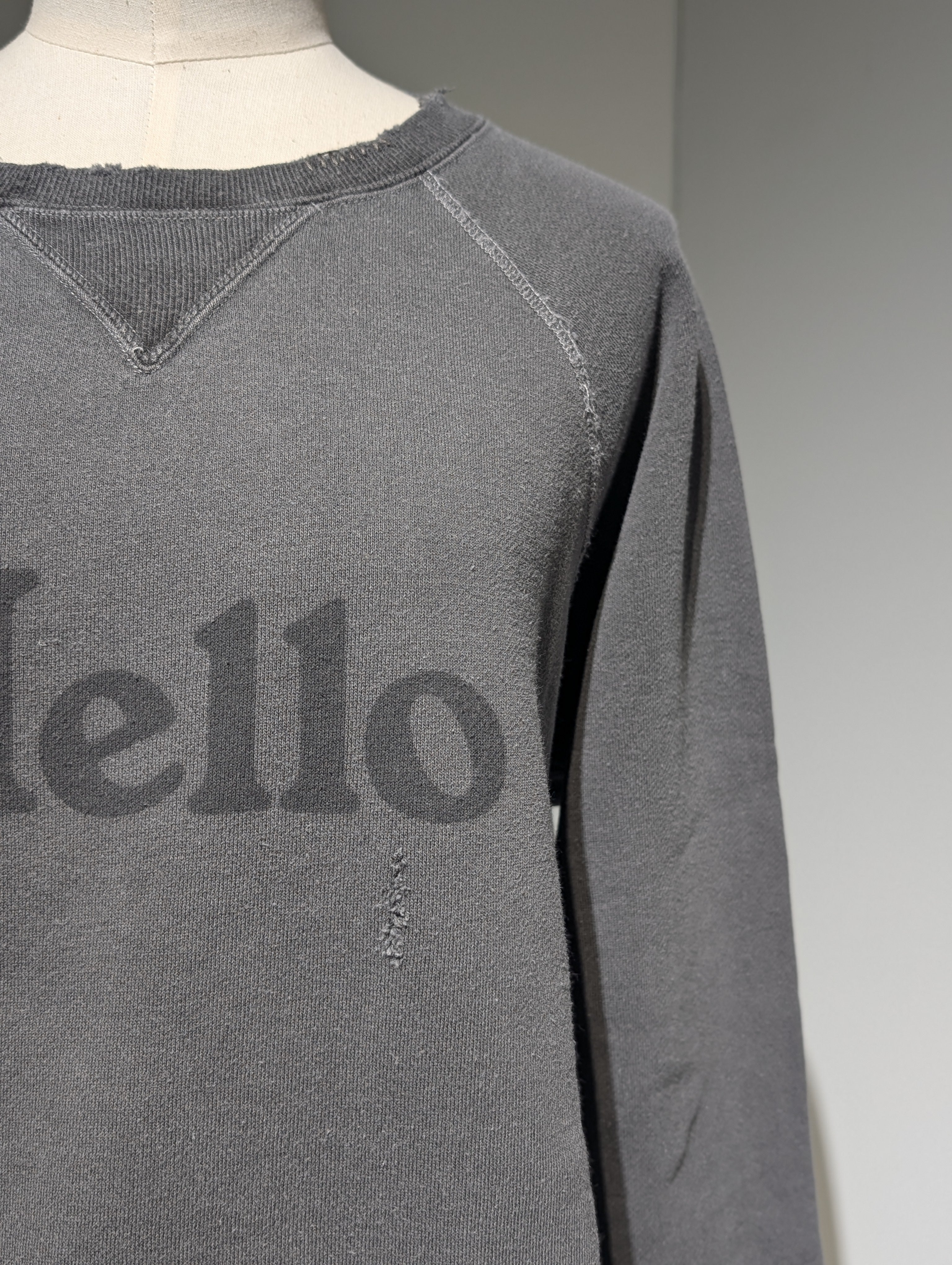 MADISONBLUE VINTAGE HELLO SWEAT L/S URAKE DYED