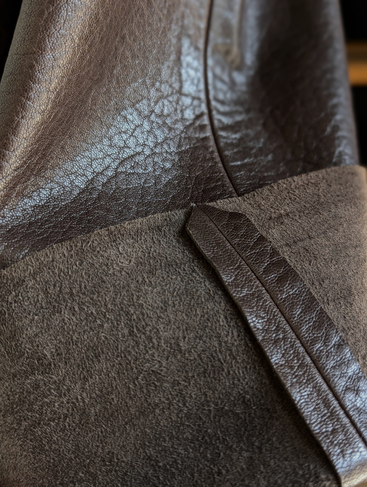 MADISONBLUE A LINE SKIRT LEATHER