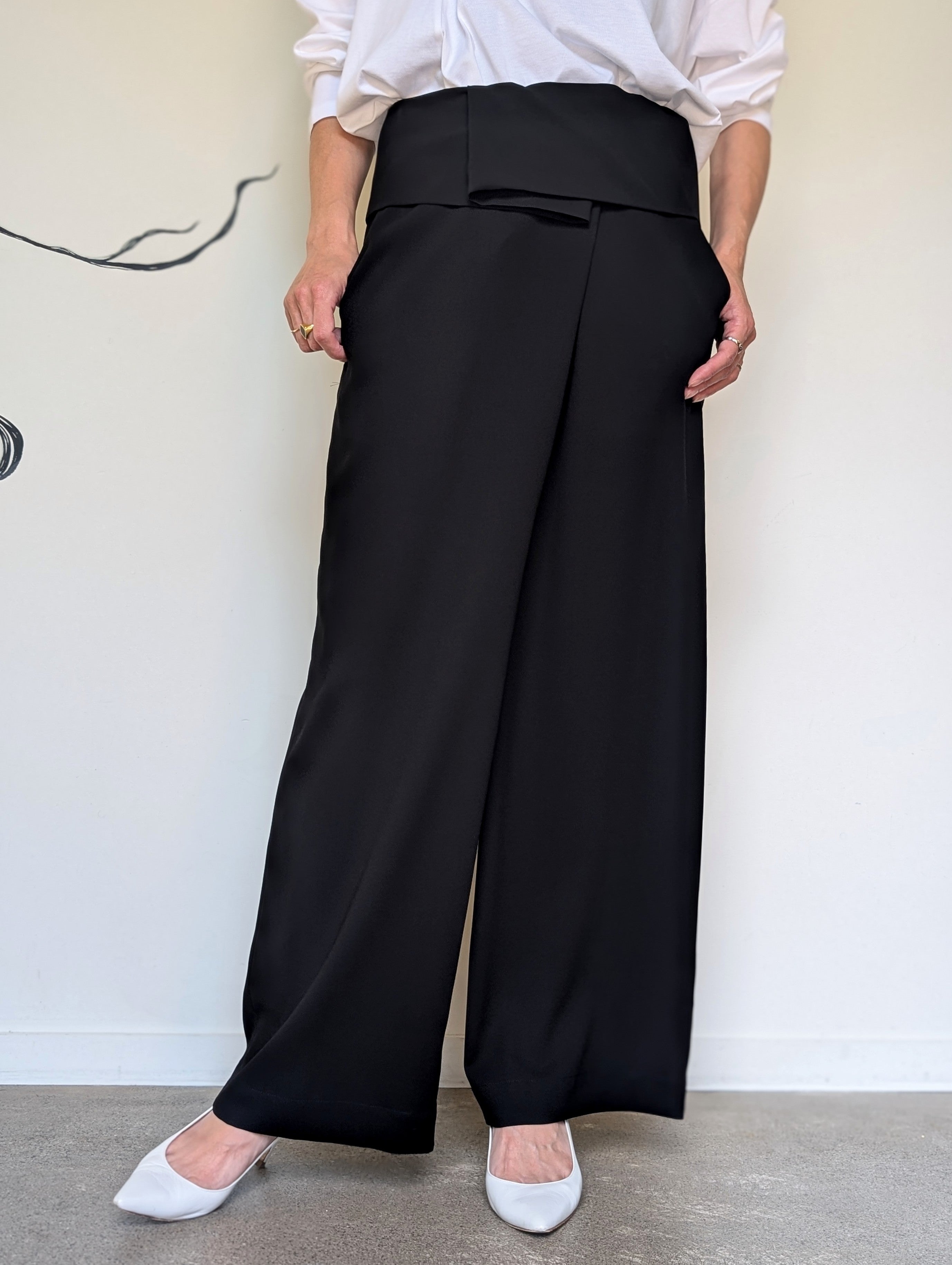 ENFOLD RELAX WIDE-PANTS