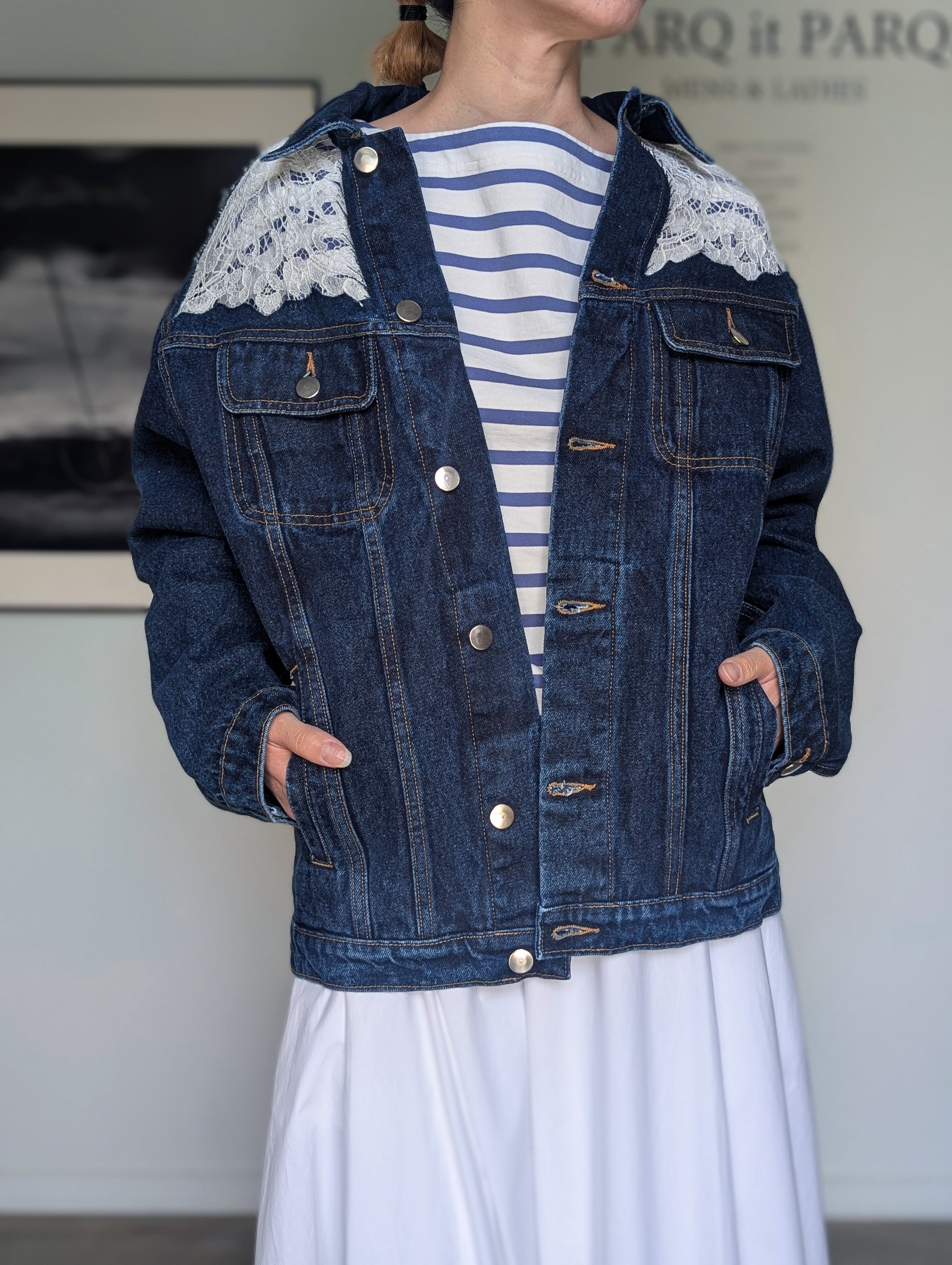 LUTZ HUELLE JUNE RACE DENIM JACKET
