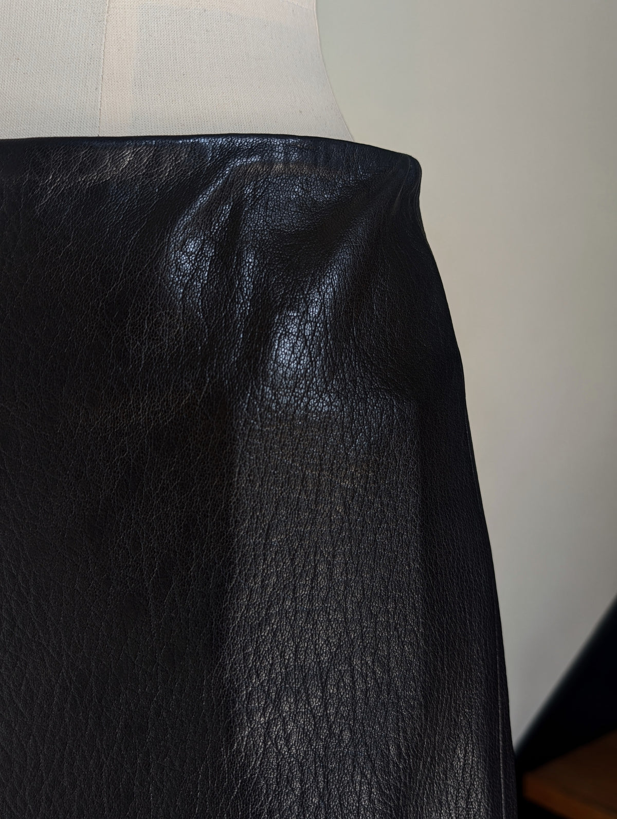 MADISONBLUE A LINE SKIRT LEATHER