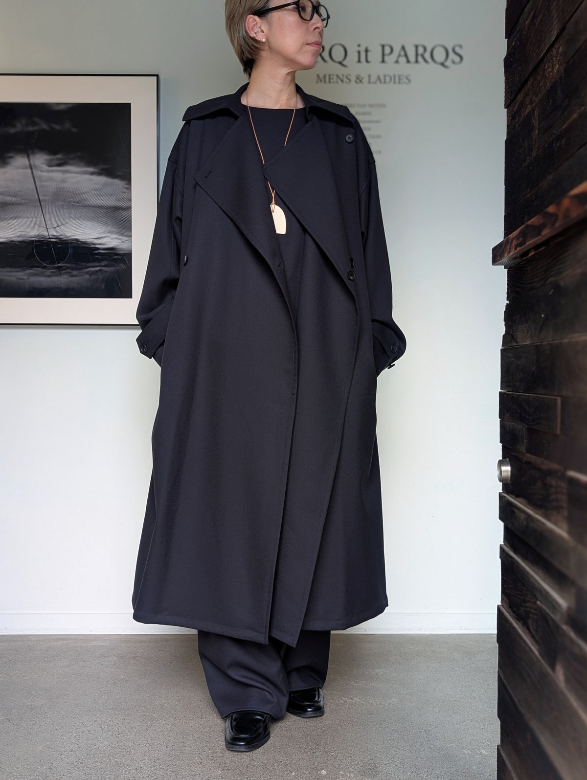 AEHRR 【091 Draping Oversize Wrap Coat】