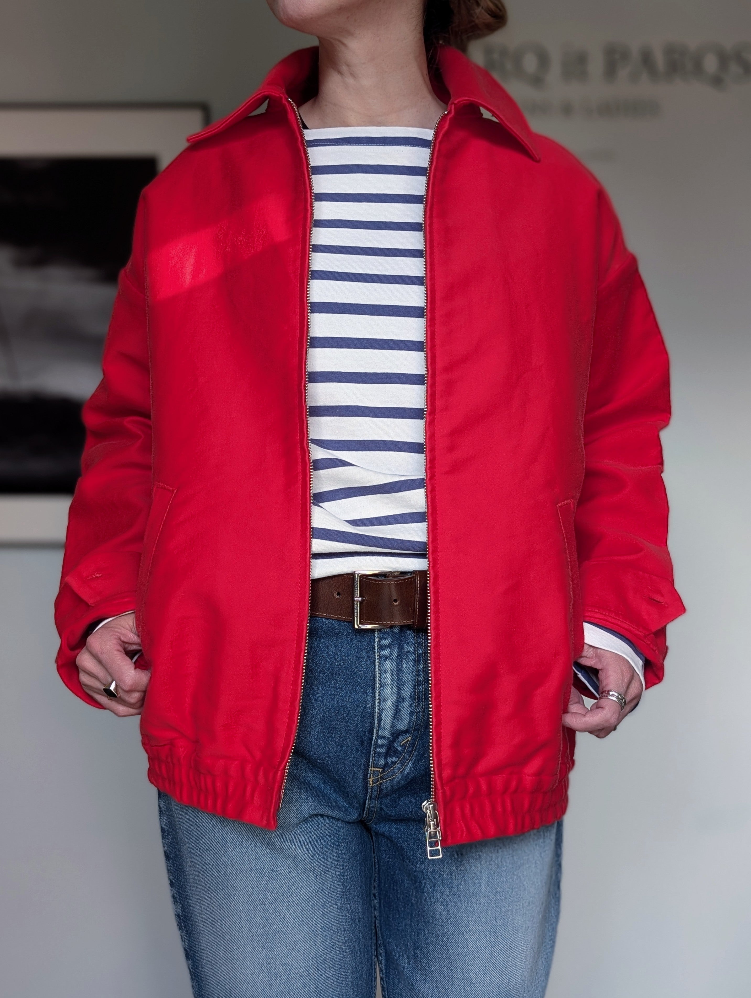 MADISONBLUE LOOSE FIT DRIZZLER JK MOLESKIN