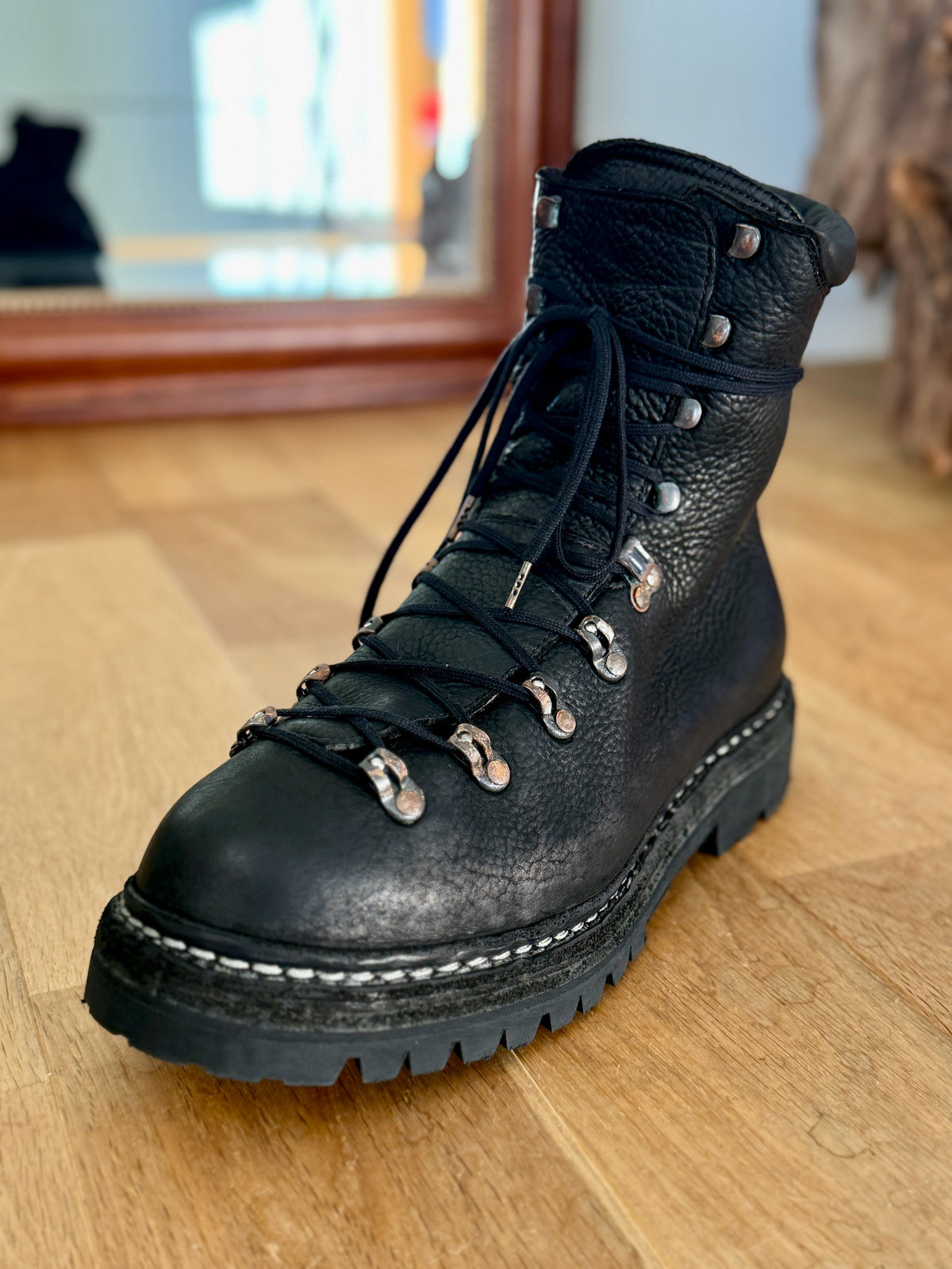 GUIDI 20 MODULATED BISON FULL GRAIN TREKKING BOOTS
