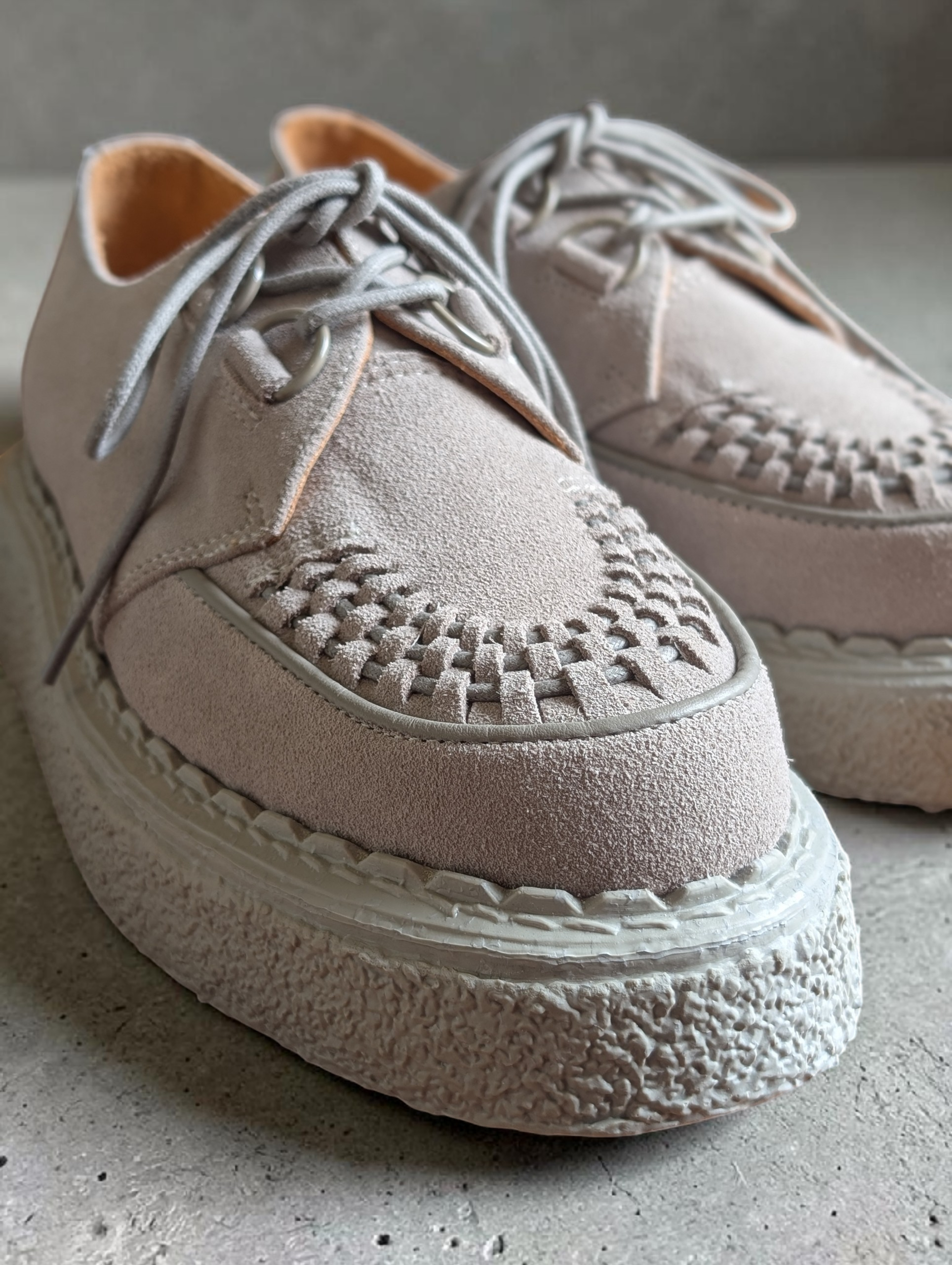 General Scale . Maison MIHARA YASUHIRO / "DAVID"Suede Inter Lace Shoes
