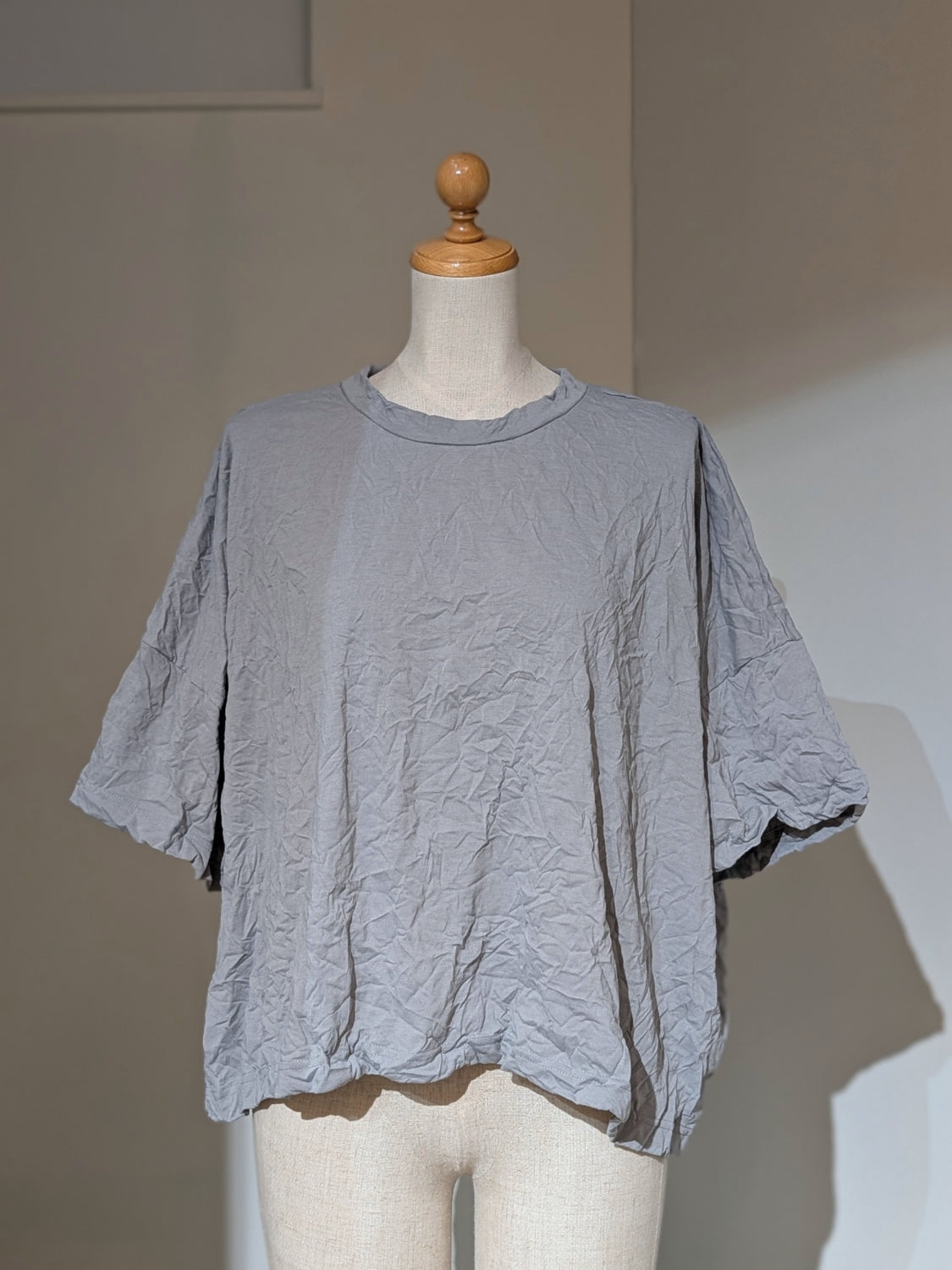 ENFOLD WRINKLE BOX T-SHIRT