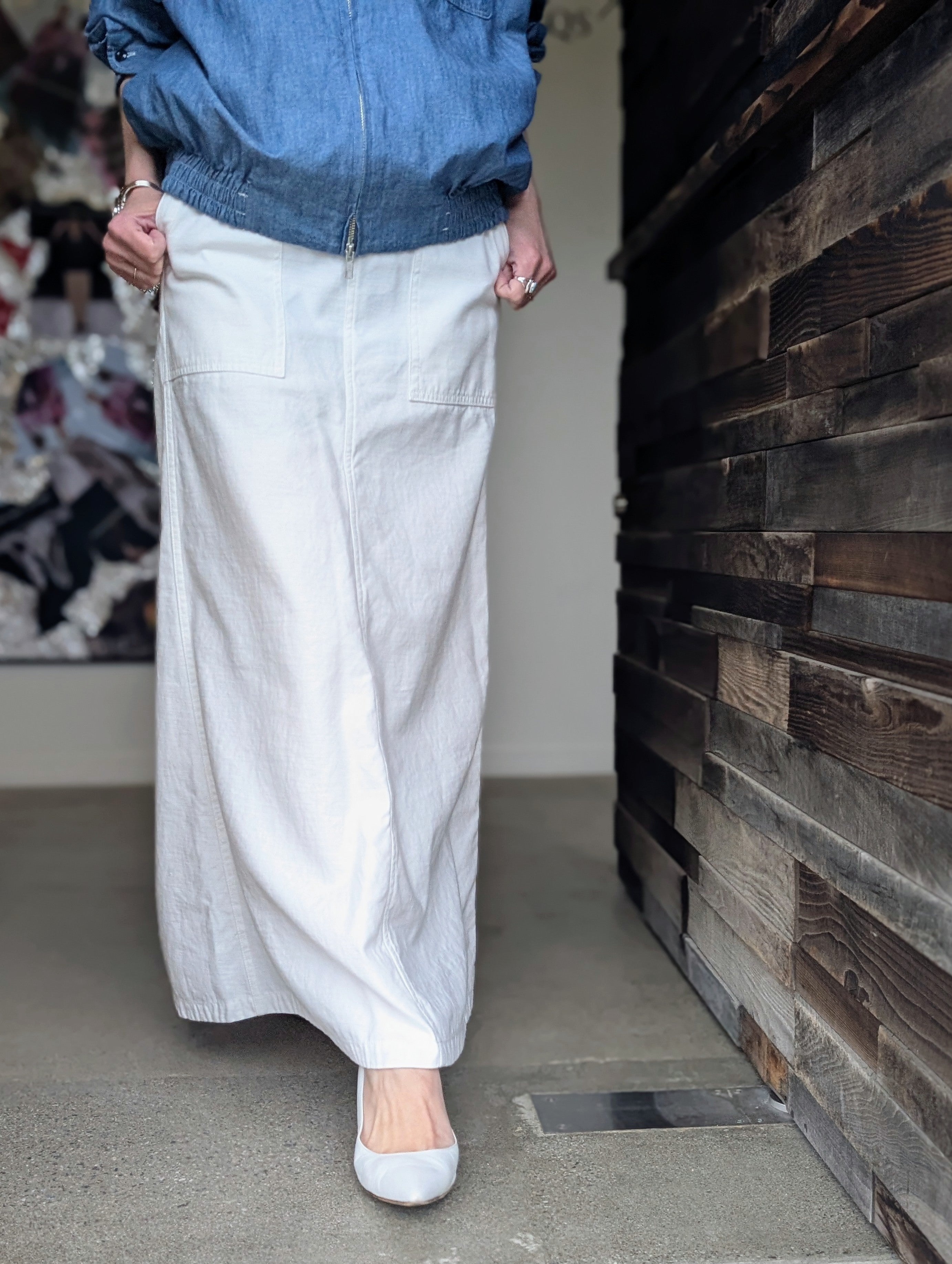 MADISONBLUE FATIGUE PANEL FLARE LONG SK L.oz BS