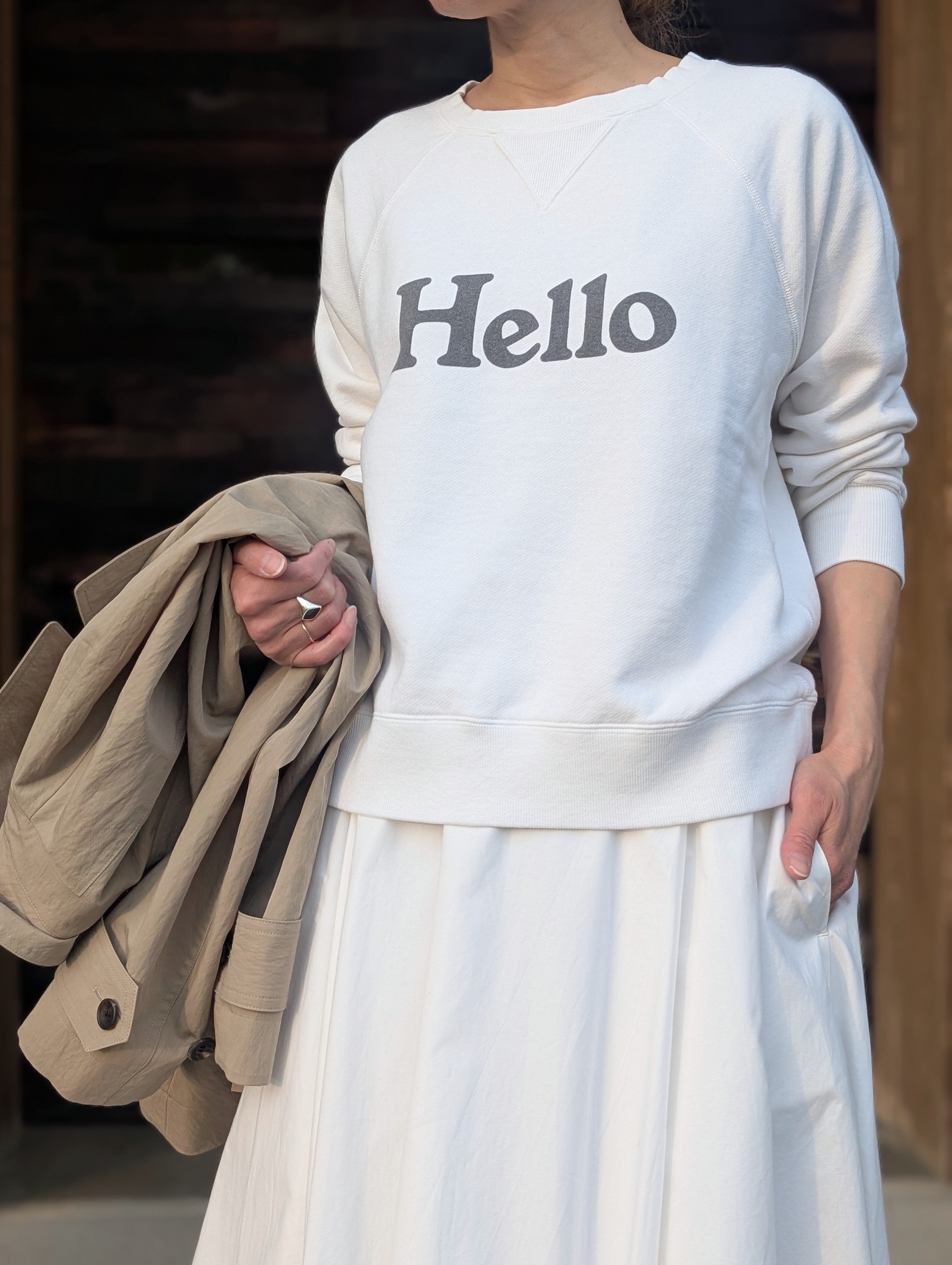 MADISONBLUE HELLO SWEAT L/S URAKE DYED
