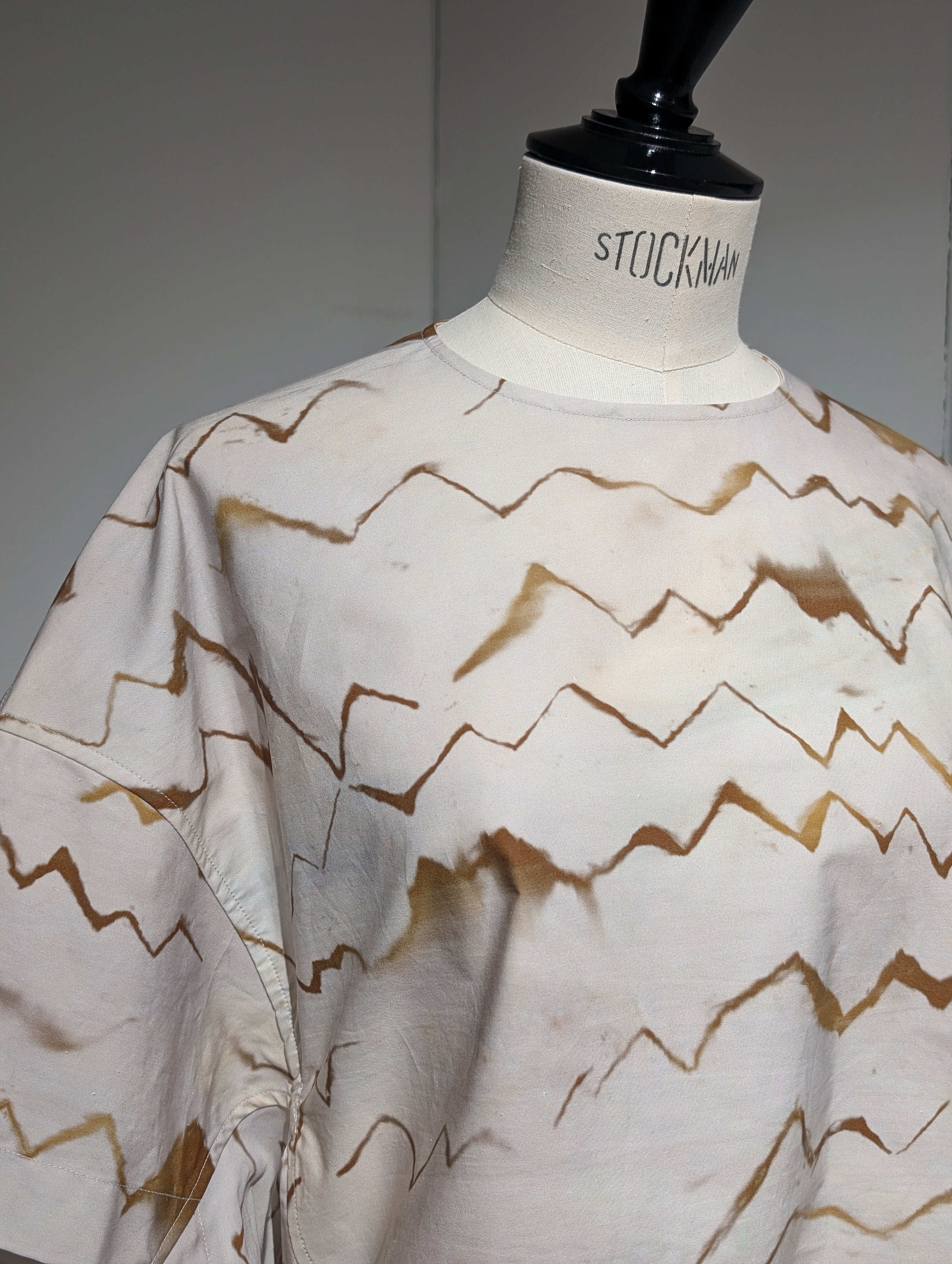 AEHRR 【Draping Pullover shell Print Shirt】