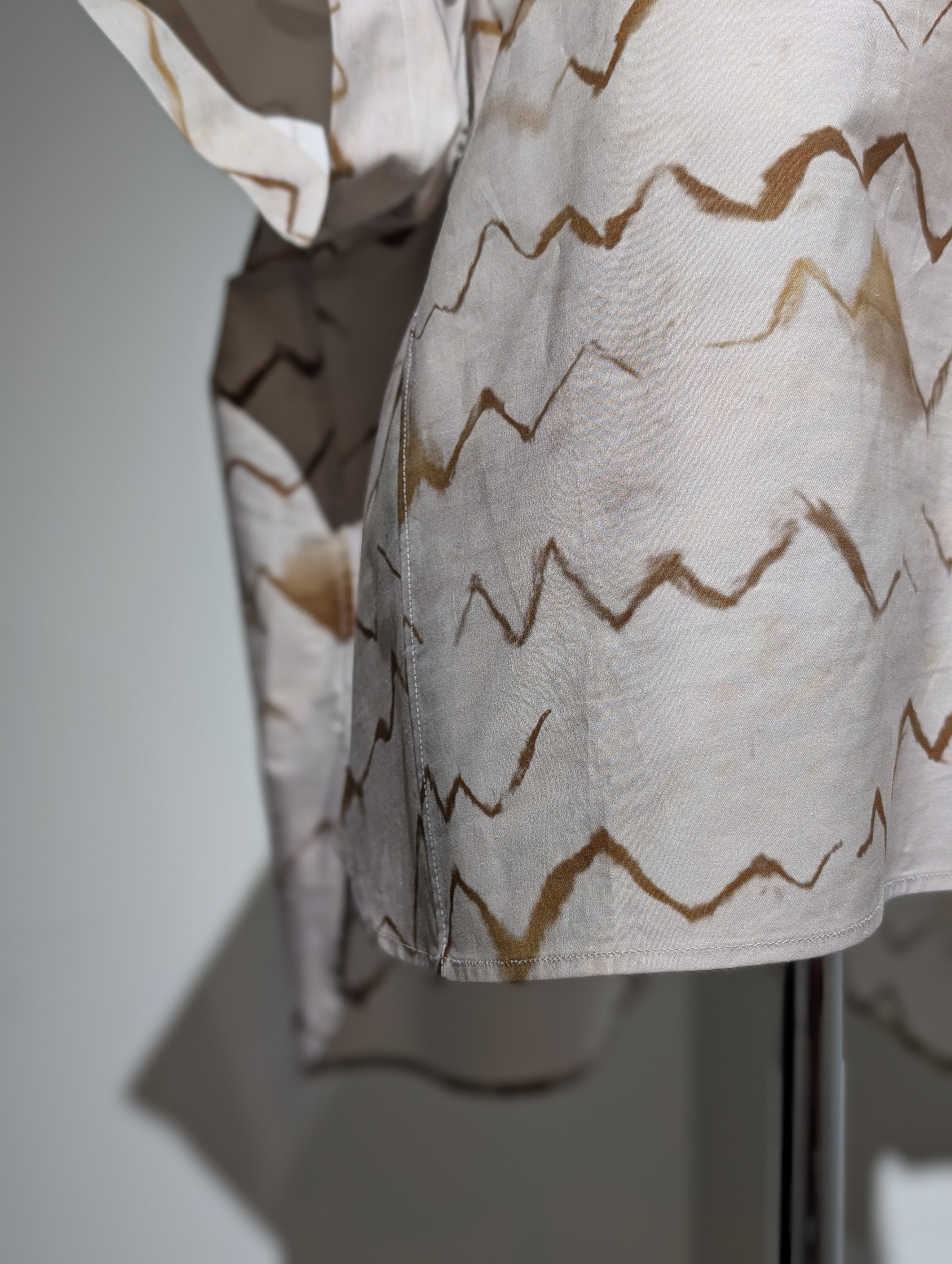 AEHRR 【Draping Pullover shell Print Shirt】