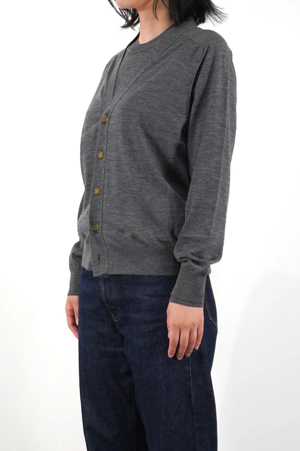 UMEDA 16GG V NECK CARDIGAN (UM302-UCD16)