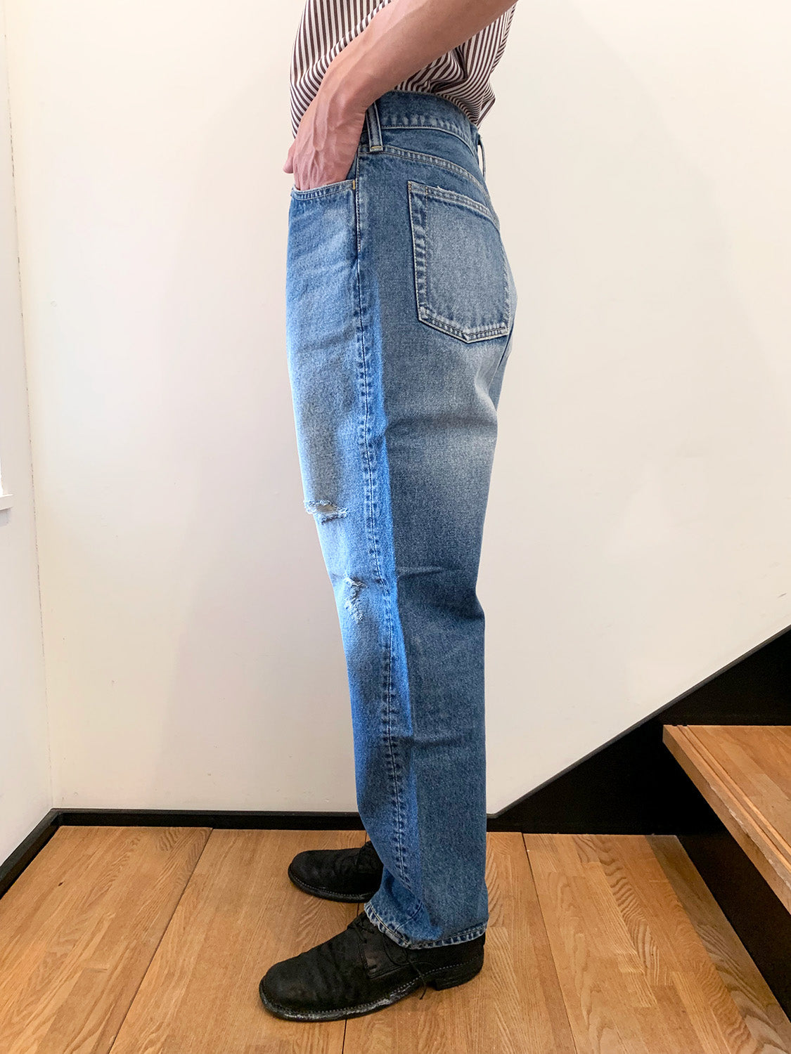 MADISONBLUE CRASHED SAROUEL PT DENIM MNS