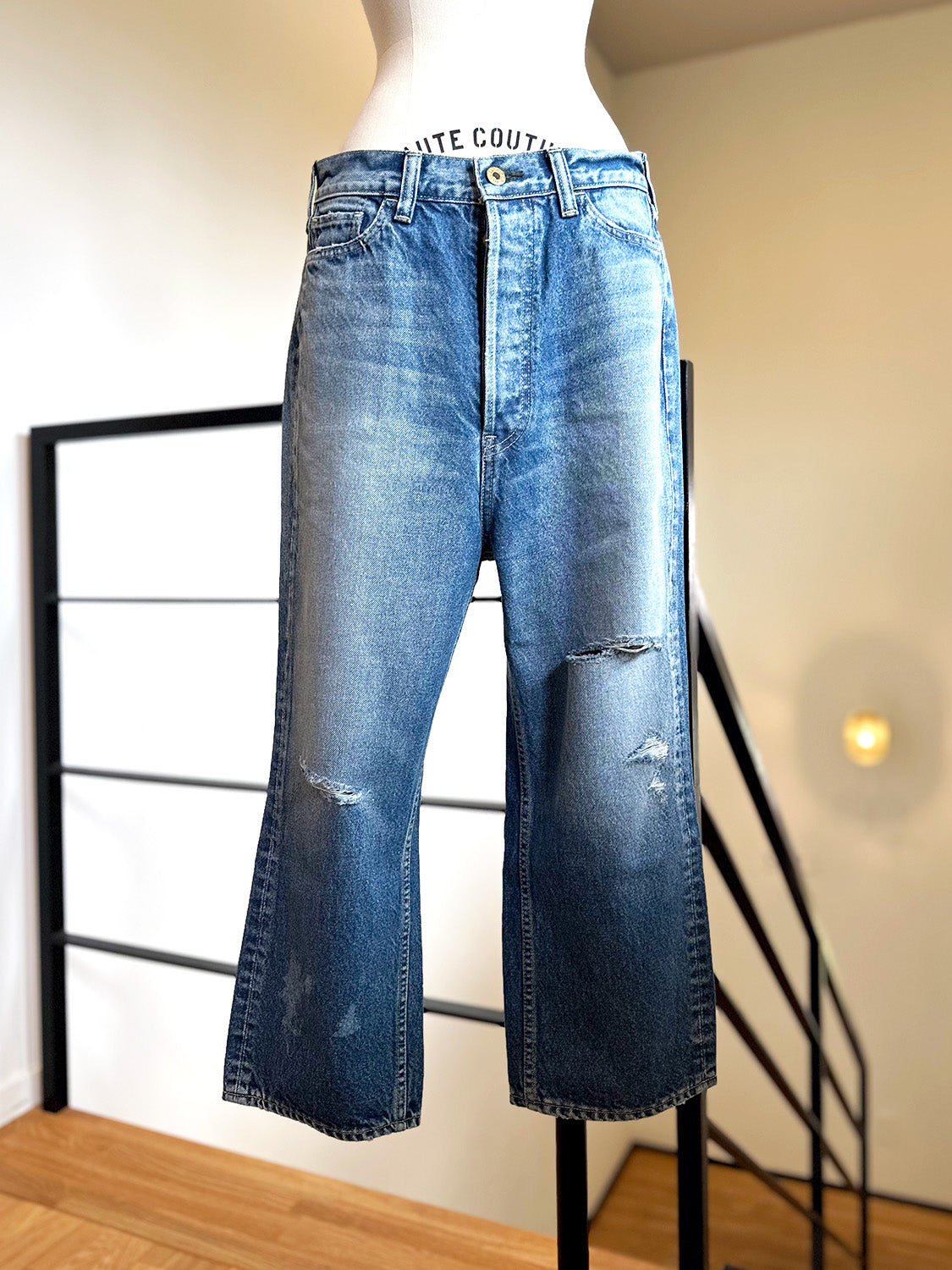MADISONBLUE CRASHED SAROUEL PT DENIM