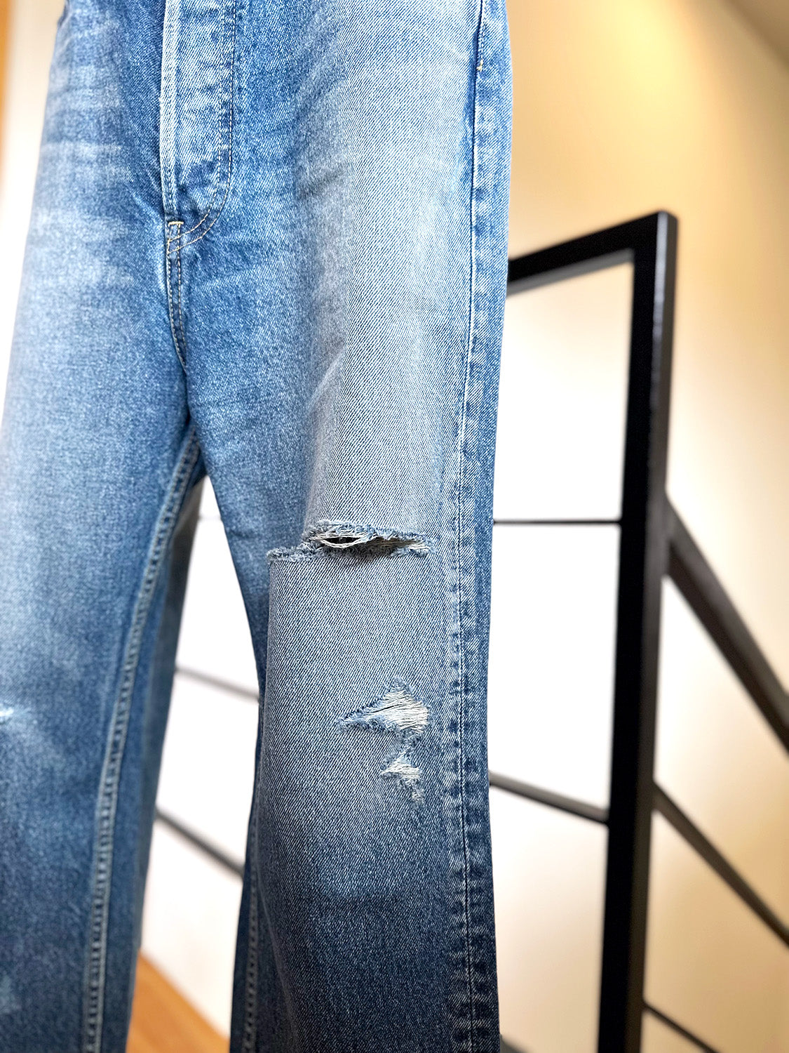 MADISONBLUE CRASHED SAROUEL PT DENIM