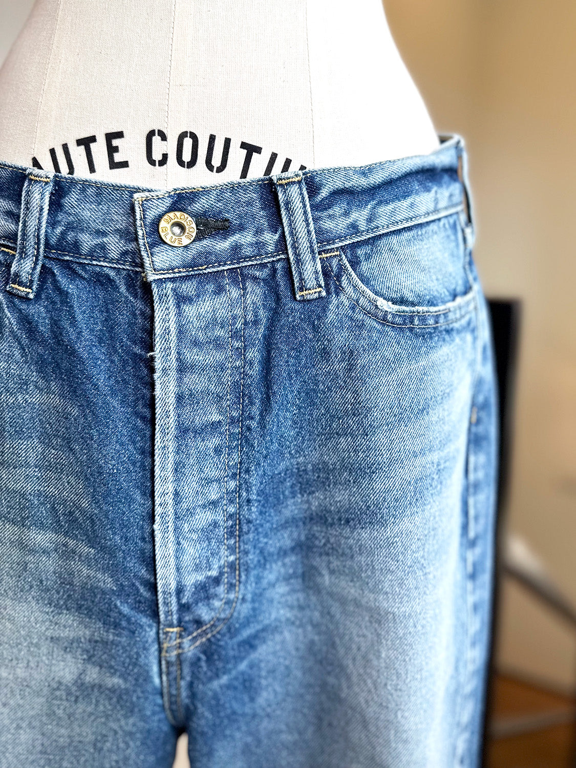 MADISONBLUE CRASHED SAROUEL PT DENIM