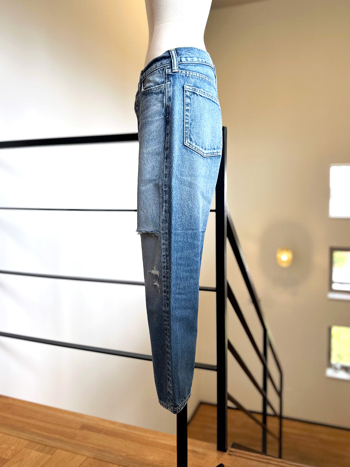 MADISONBLUE CRASHED SAROUEL PT DENIM