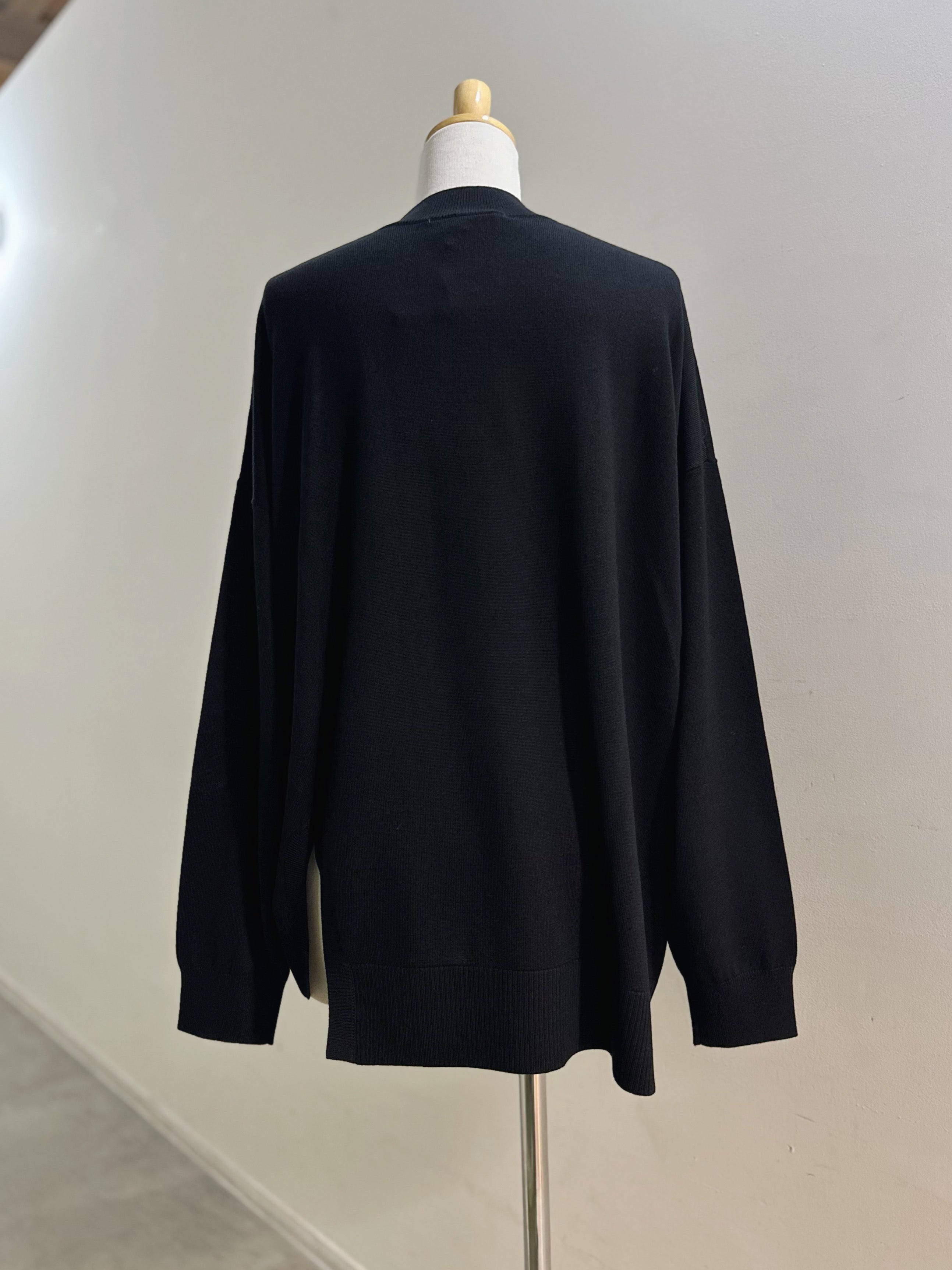 ENFOLD U-SLIT BOX PULLOVER