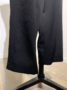 yohji yamamoto  HP-P73-100 WOOL GABARDINE SUSPENDER SLIM PANTS