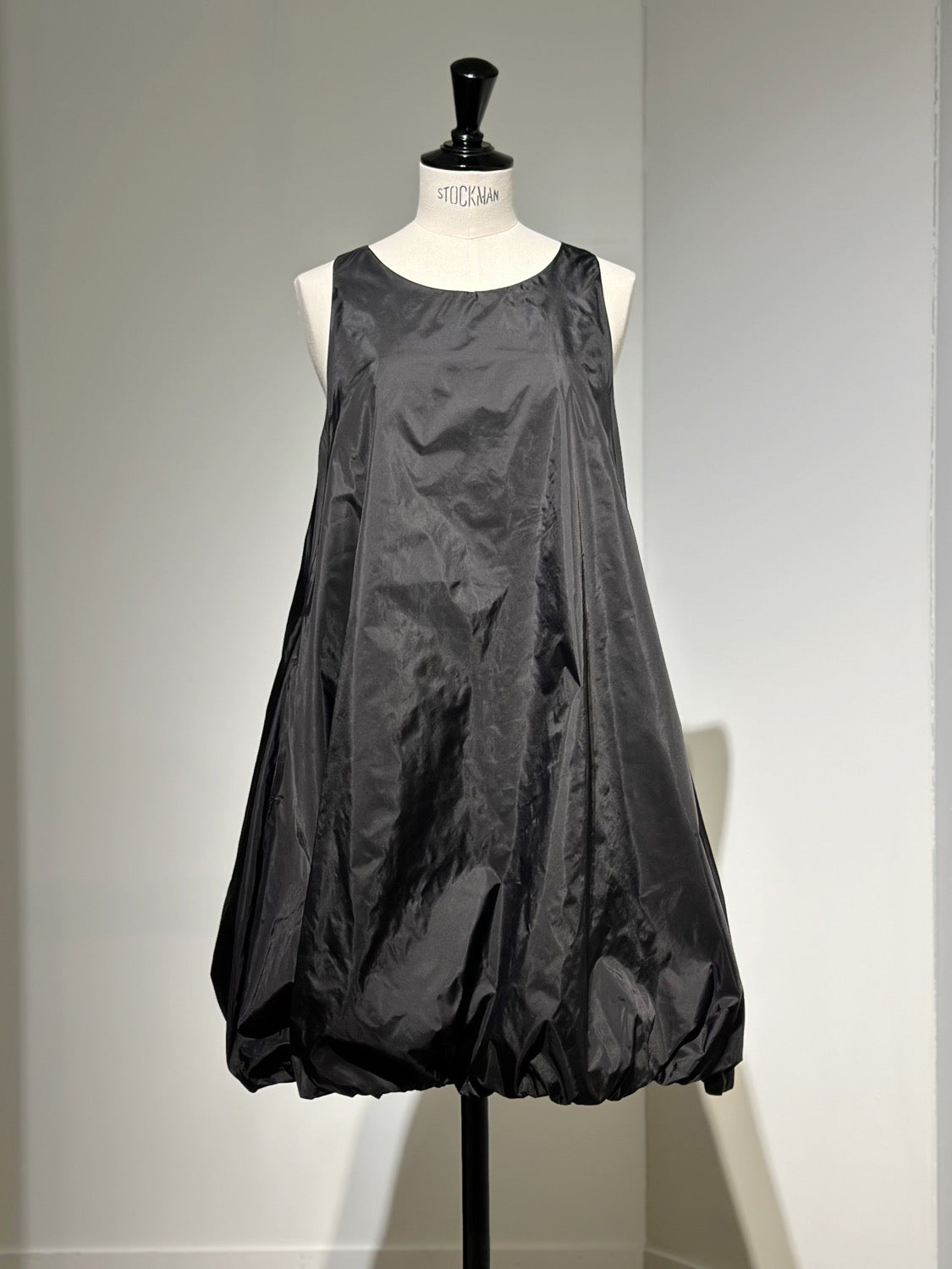 AMOMENTO NYLON VOLUME MINI DRESS