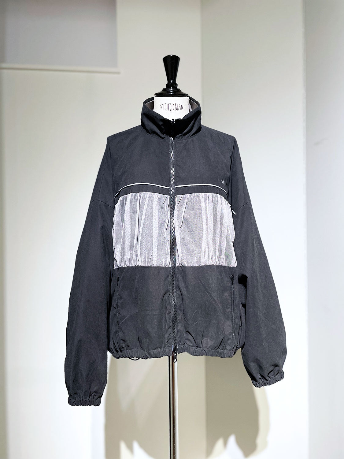 MAISONSPECIAL Reversible Tulle Docking Track Jacket