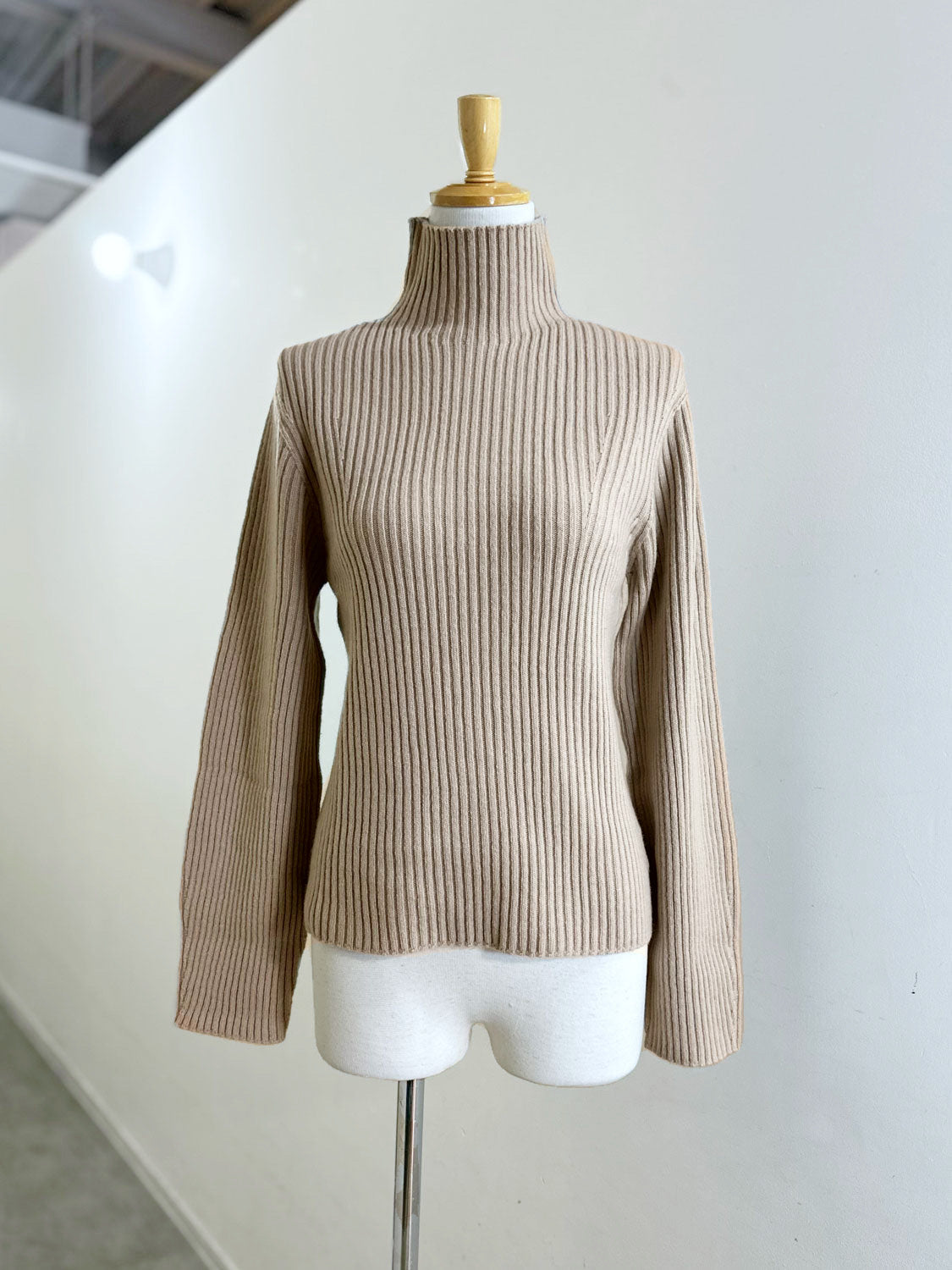 AMOMENTO RIBBED TURTLE PULLOVER