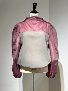 AMOMENTO SHEER NYLON TWO-WAY TOP