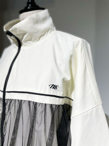 MAISONSPECIAL Reversible Tulle Docking Track Jacket