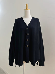 ENFOLD FLARE-SILHOUETTE CARDIGAN
