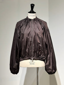 AMOMENTO NECK SHIRRING VOLUME JUMPER