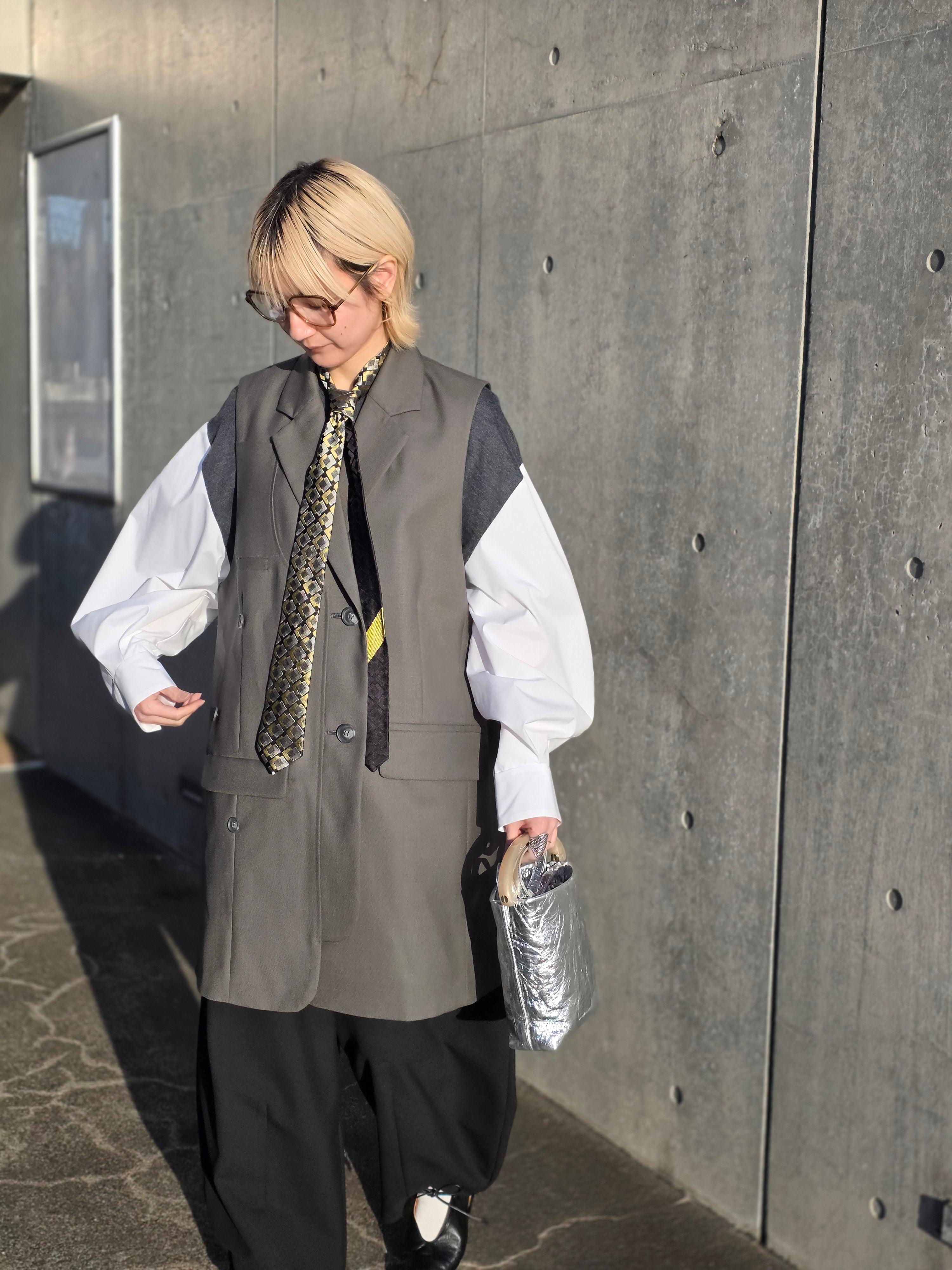 ENFOLD  DOUBLE SUIT VEST
