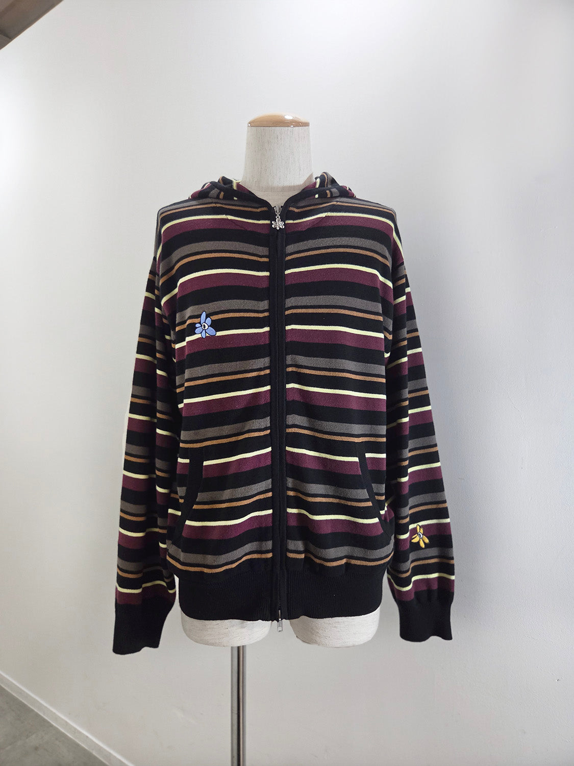 P.A.M. NAMES GO BY HOODED ZIP THRU KNIT
