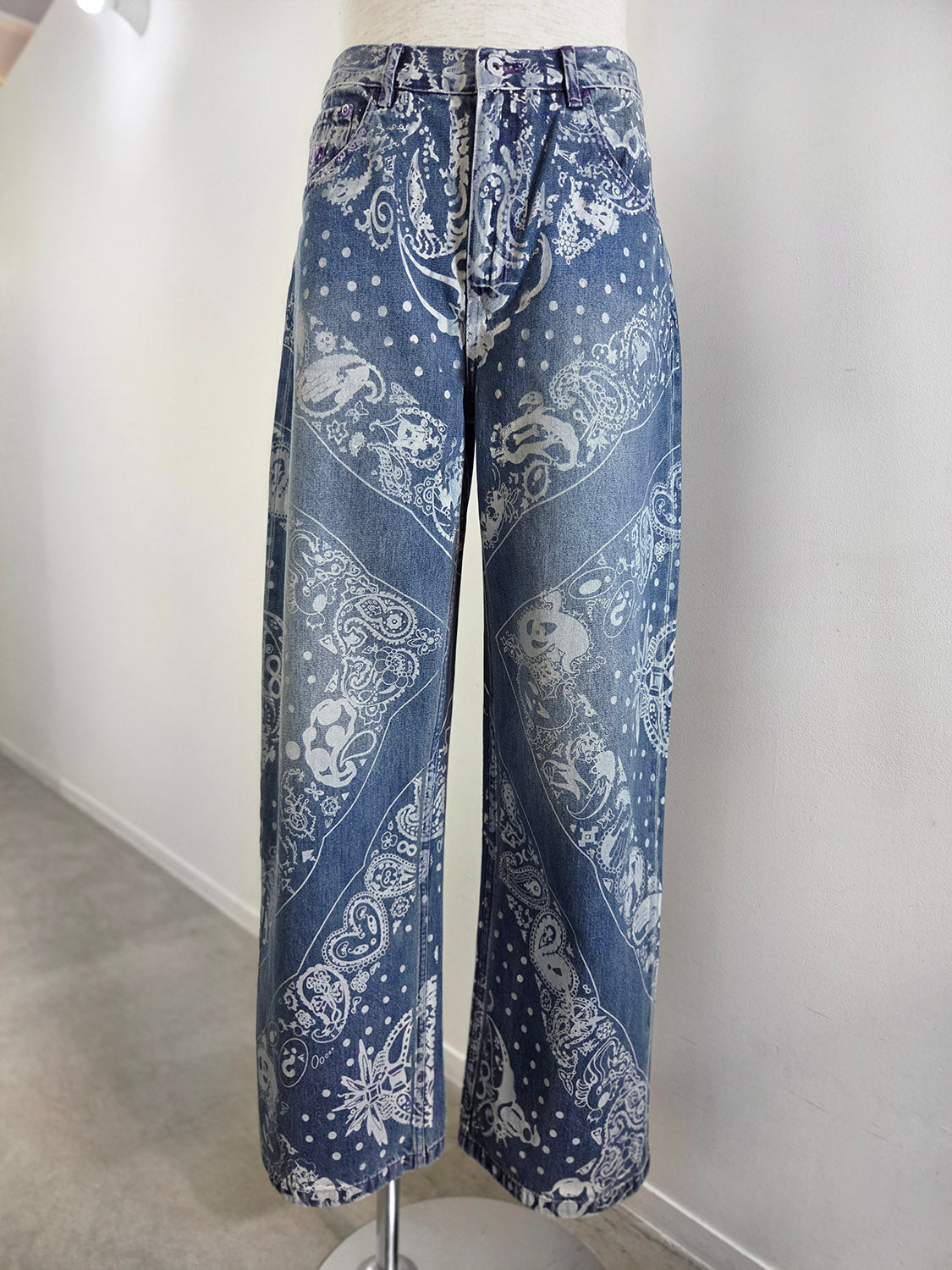 P.A.M COCO BANDANA OVER PRINT JEANS