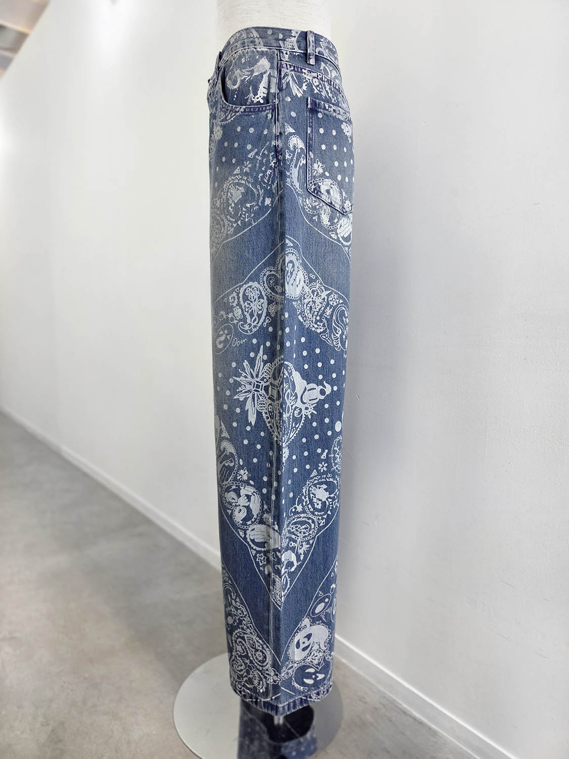 P.A.M COCO BANDANA OVER PRINT JEANS