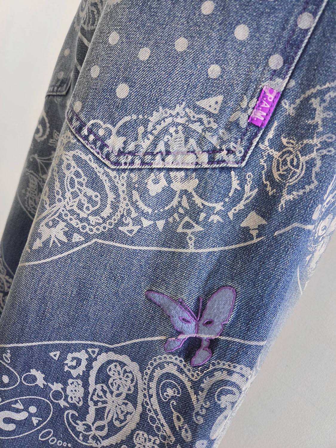 P.A.M COCO BANDANA OVER PRINT JEANS