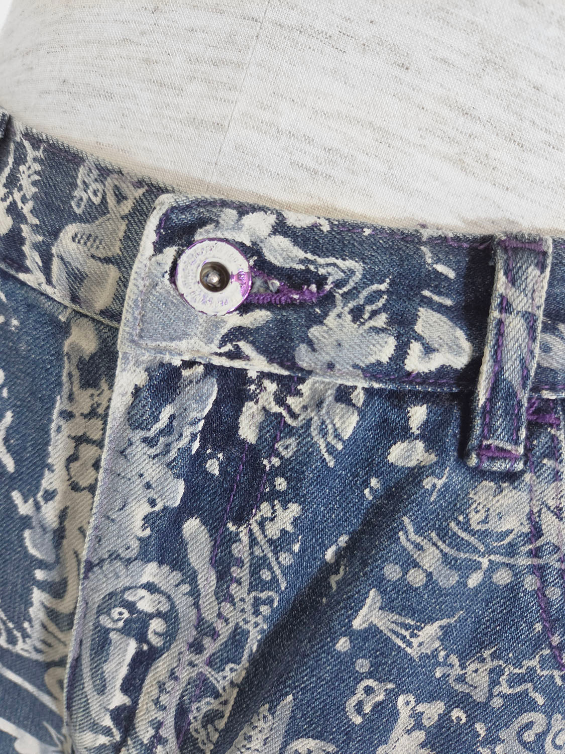 P.A.M COCO BANDANA OVER PRINT JEANS