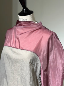 AMOMENTO SHEER NYLON TWO-WAY TOP