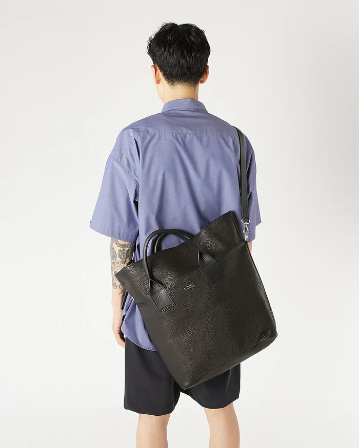 N.HOOLYWOOD 2261-AC02 LEATHER TOTE BAG