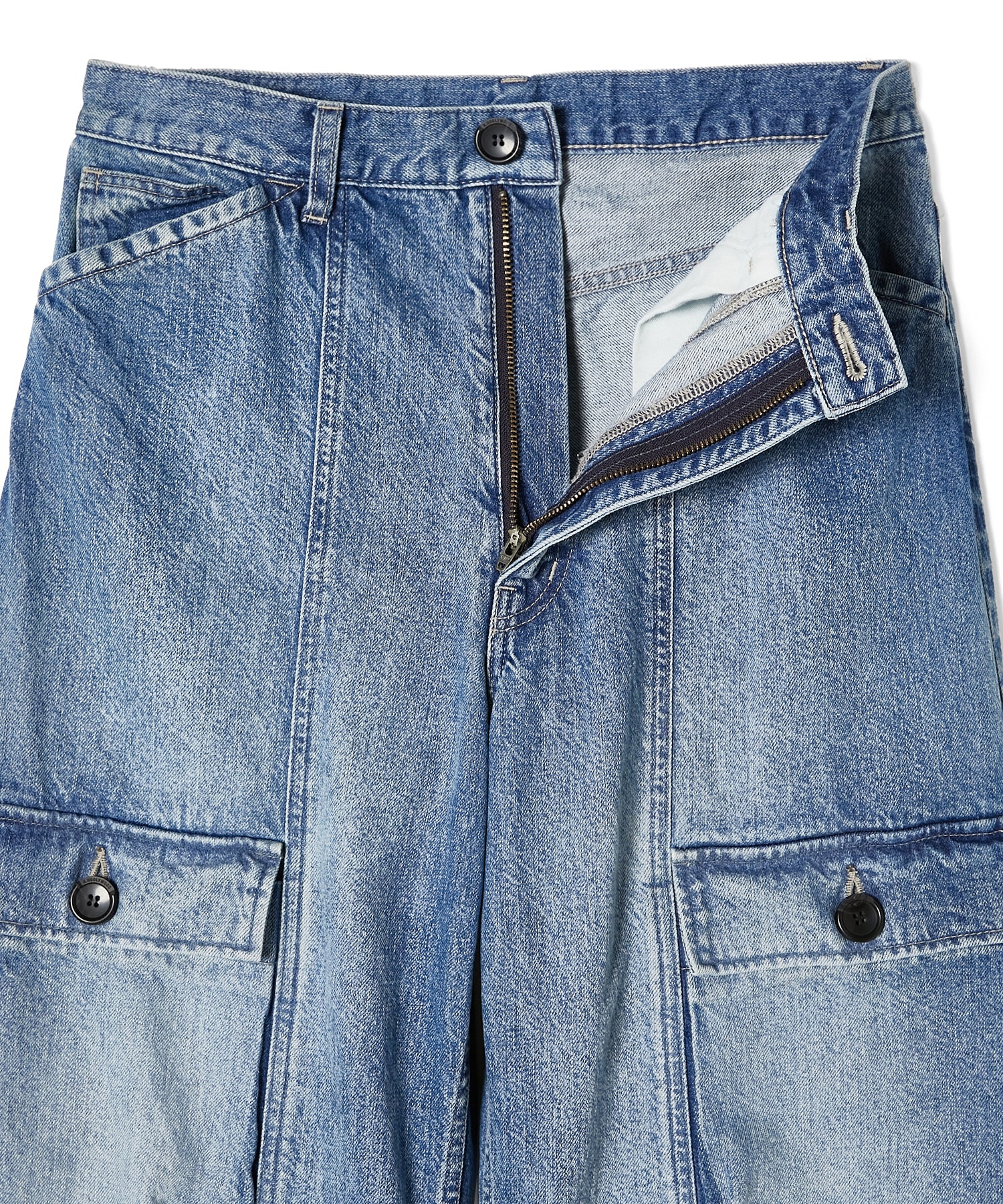 N.HOOLYWOOD 2261-CP22-012-W FLAP-POCKET DENIM PANTS