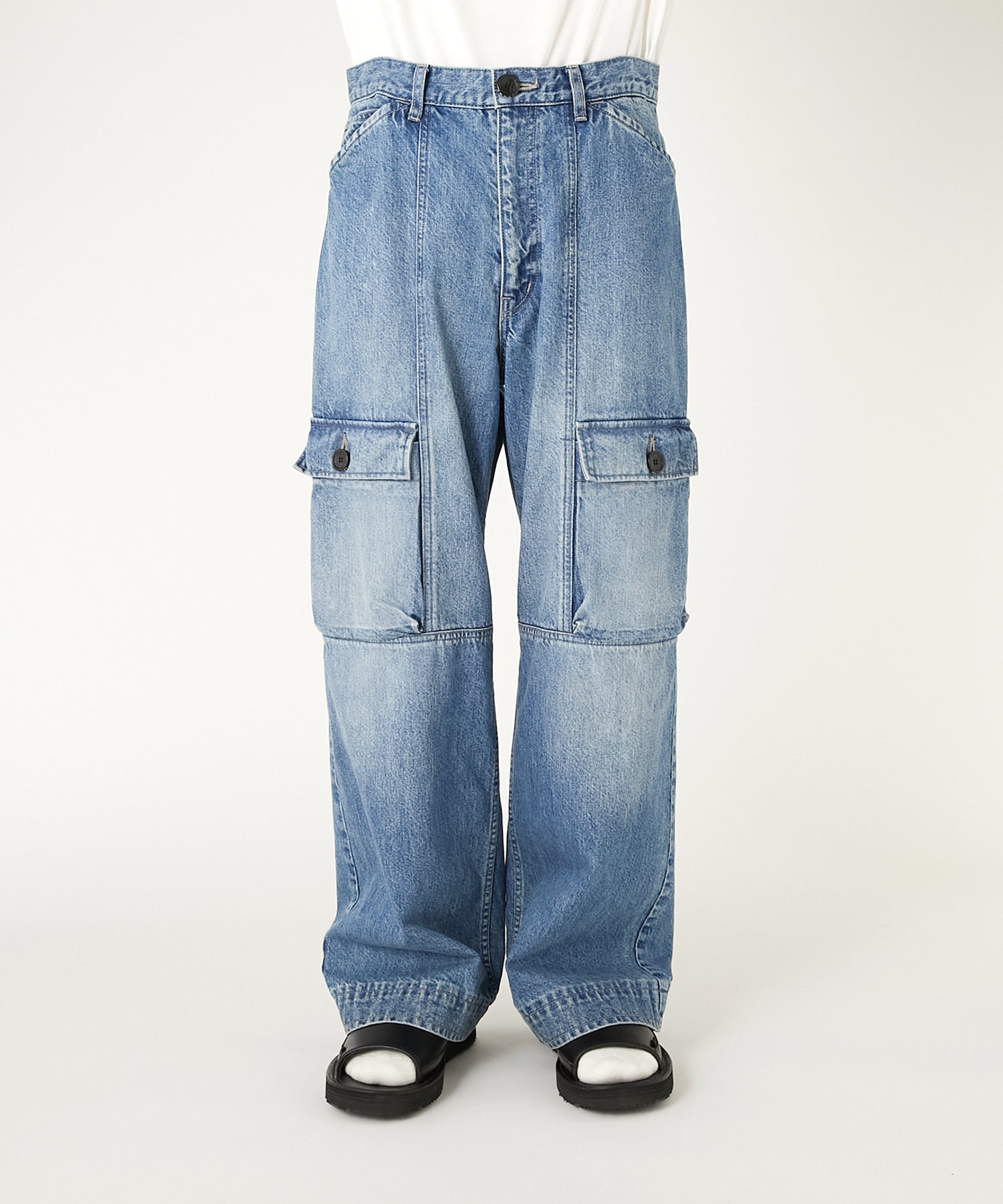 N.HOOLYWOOD 2261-CP22-012-W FLAP-POCKET DENIM PANTS