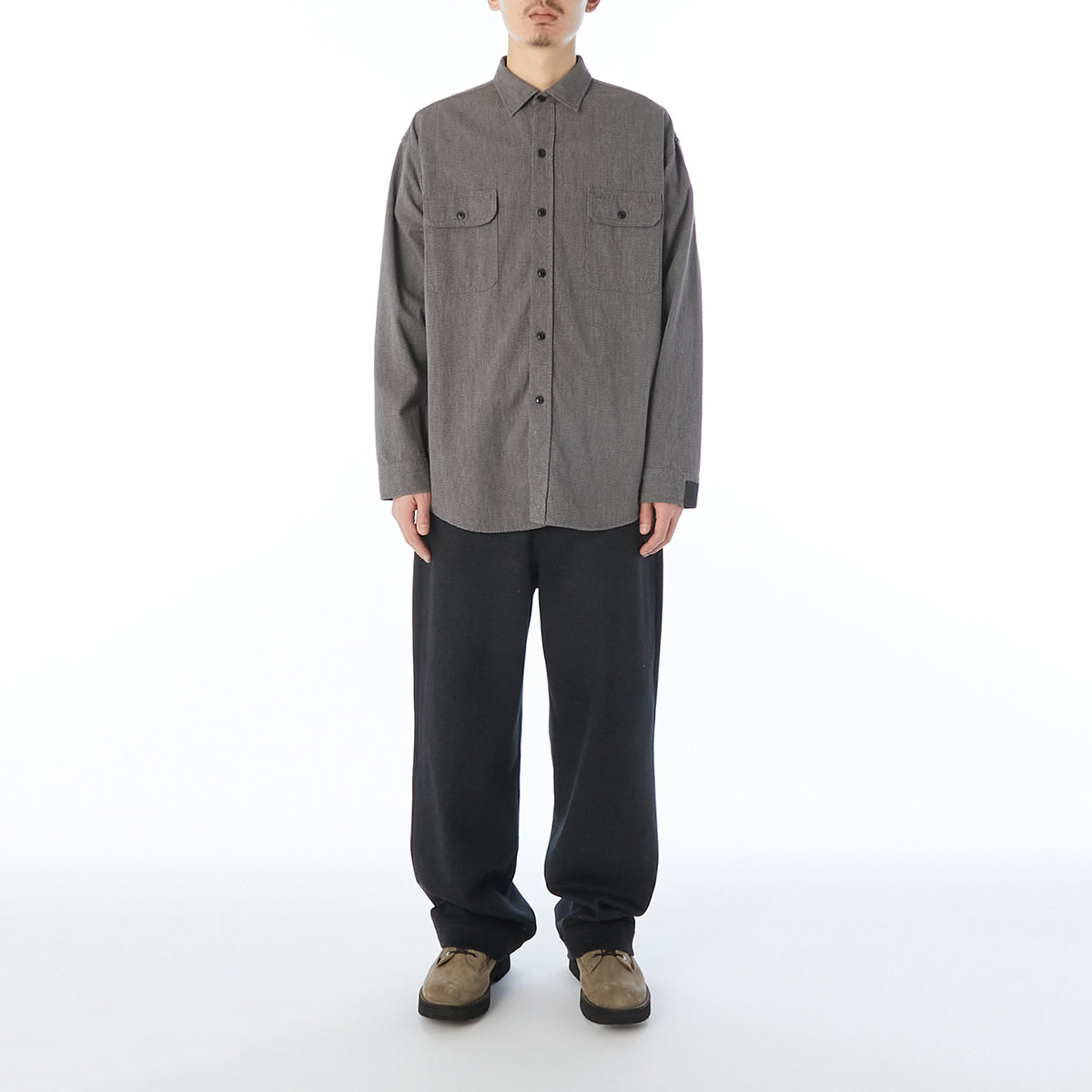 N.HOOLYWOOD × BIG MAC 2262-SH60-026 BLACK CHAMBRAY WORK SHIRT