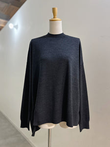 ENFOLD U-SLIT BOX PULLOVER