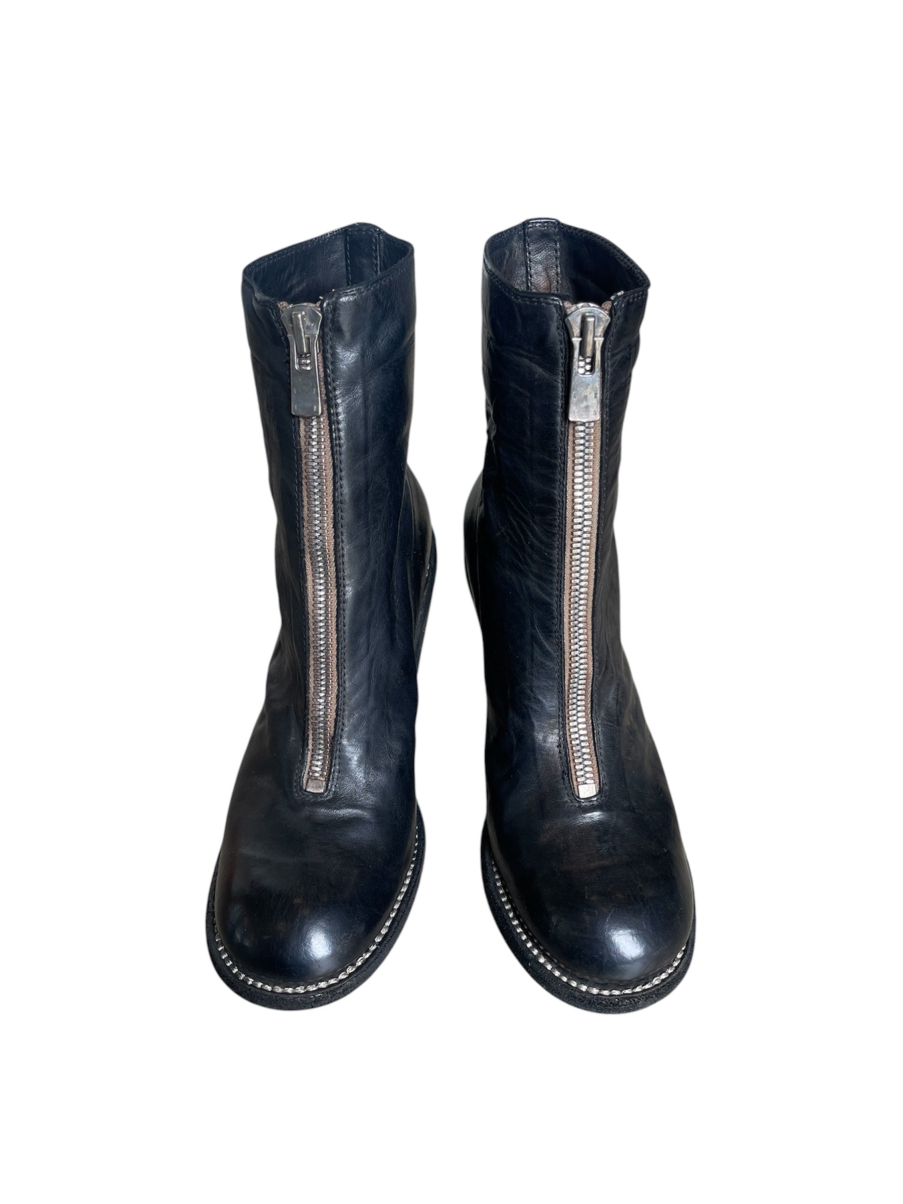GUIDI SOFT HORSE FULL GRAIN FRONT ZIP