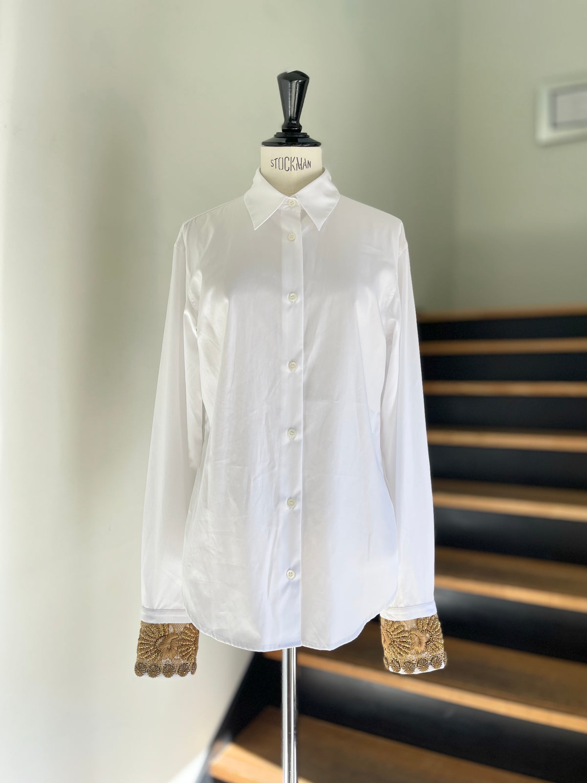 DRIES VAN NOTEN【262-010741】CHLORIS EMB 4445 W.W.SHIRT