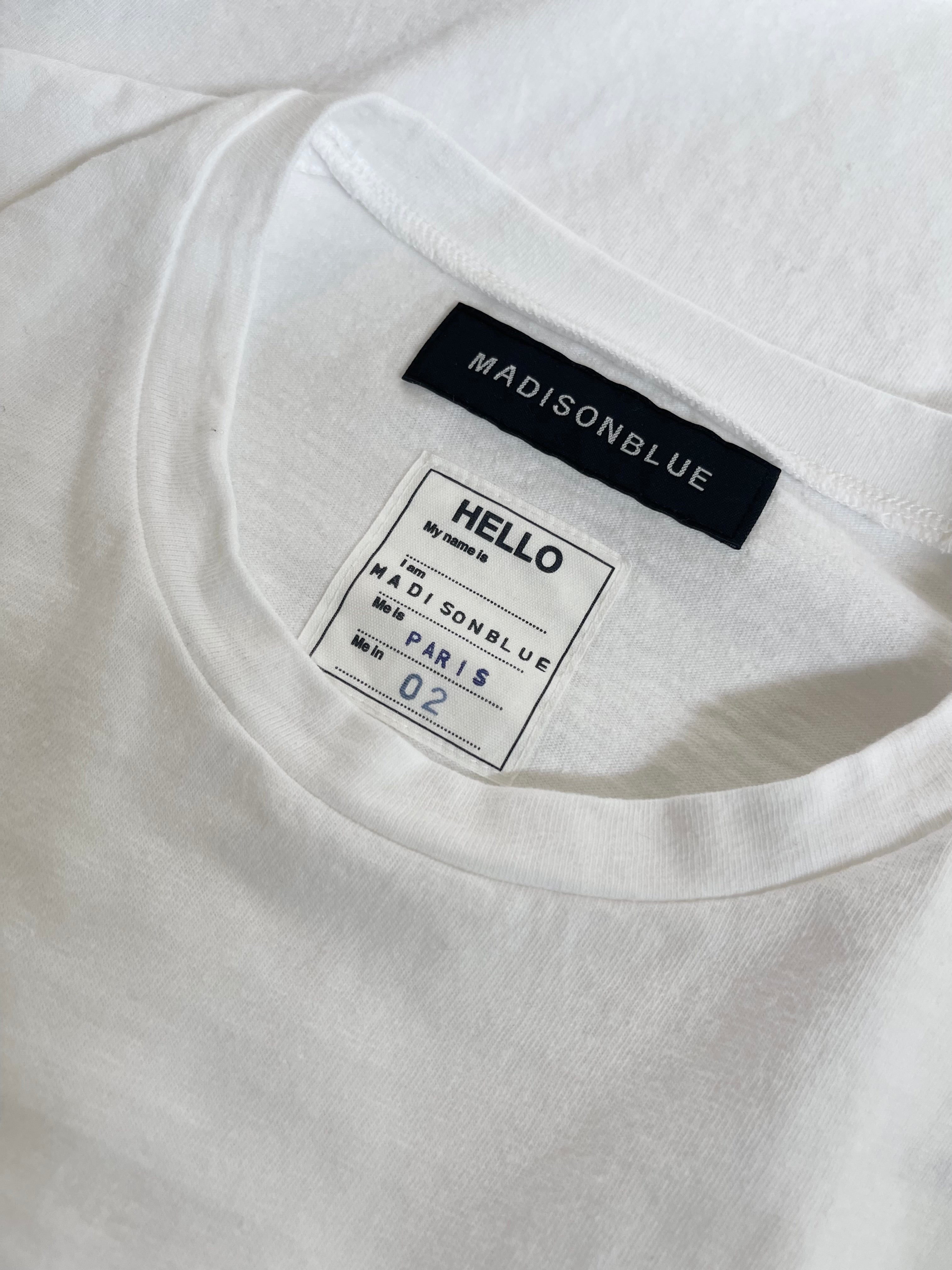 MADISONBLUE  HELLO TEE PARIS＜WHITE＞