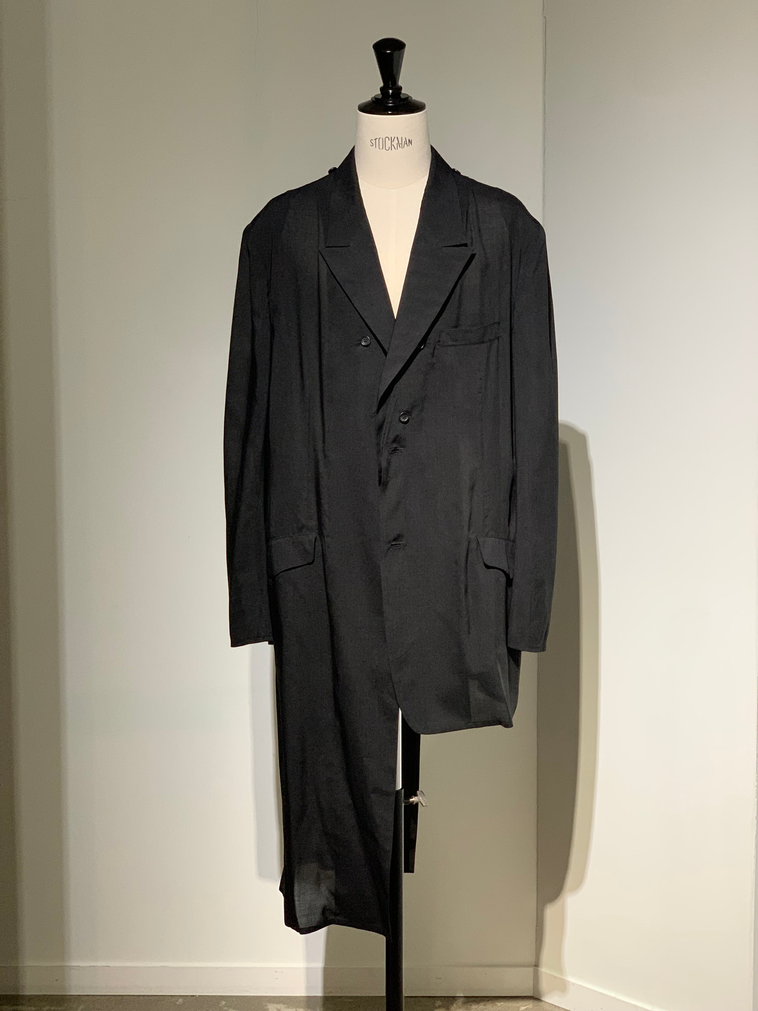 yohji yamamoto HP-J53-233 80 MODAL LOAN DETACHABLE COLLAR JACKET