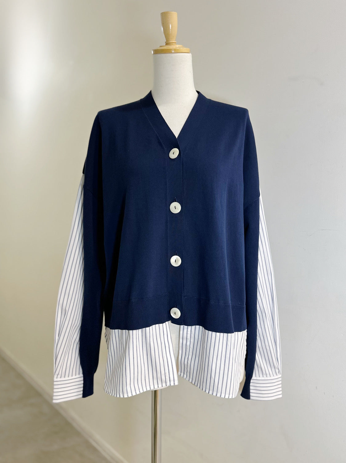 någonstans CRAFTGASS シャツコンビカーディガン