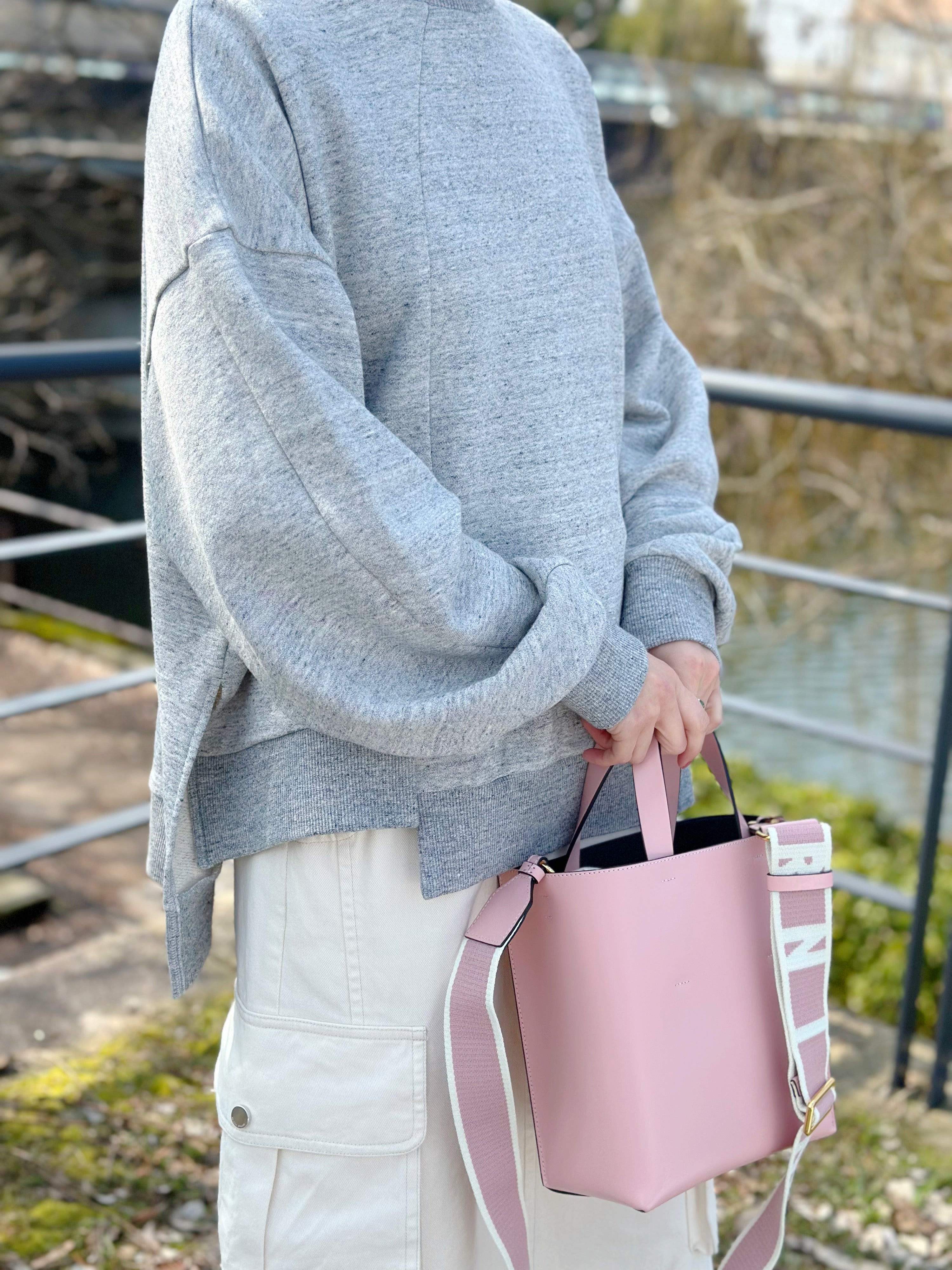 någonstans side slit pullover