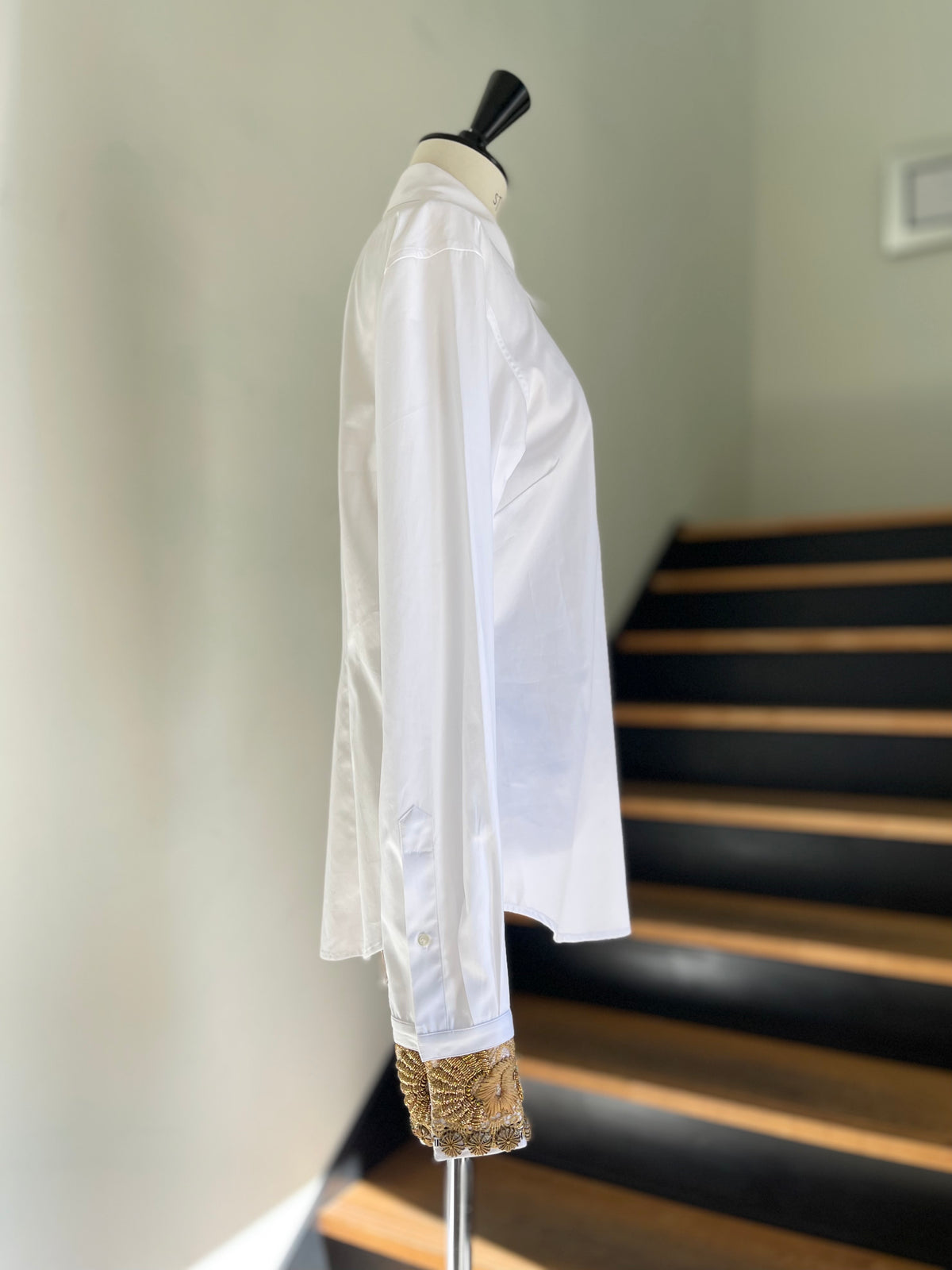 DRIES VAN NOTEN【262-010741】CHLORIS EMB 4445 W.W.SHIRT